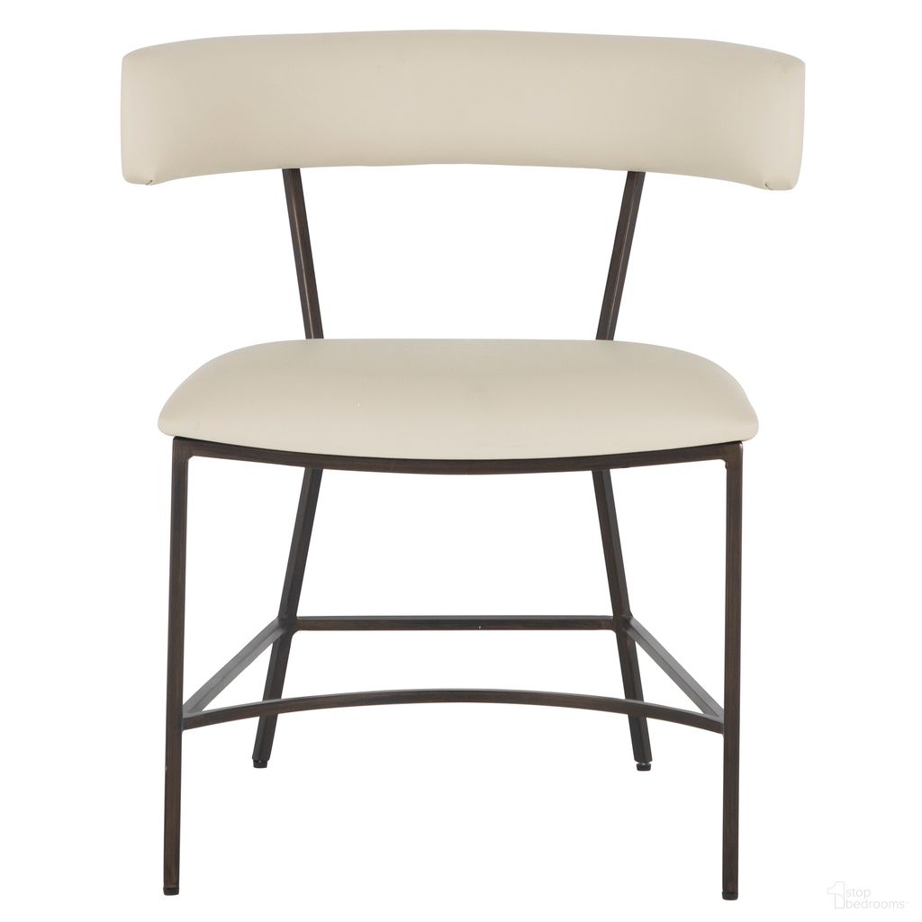 The appearance of Matlock Dining Chair In Ivory and White designed by Gabby in the transitional interior design. This ivory and white piece of furniture  was selected by 1StopBedrooms from Matlock Collection to add a touch of cosiness and style into your home. Sku: SCH-175625. Material: Metal. Chair Type: Side Chair.