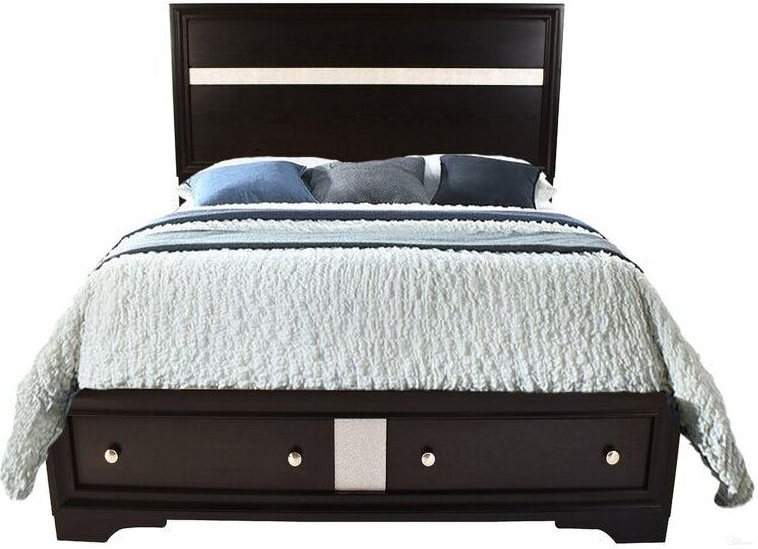 The appearance of Matrix Full Storage Bed In Black designed by Galaxy Home Furnishings in the traditional interior design. This black piece of furniture was selected by 1StopBedrooms from Matrix Collection to add a touch of cosiness and style into your home. Sku: 698781461501-1;698781461501-2;698781461501-3. Bed Type: Storage Bed. Material: Wood. Bed Size: Full.
