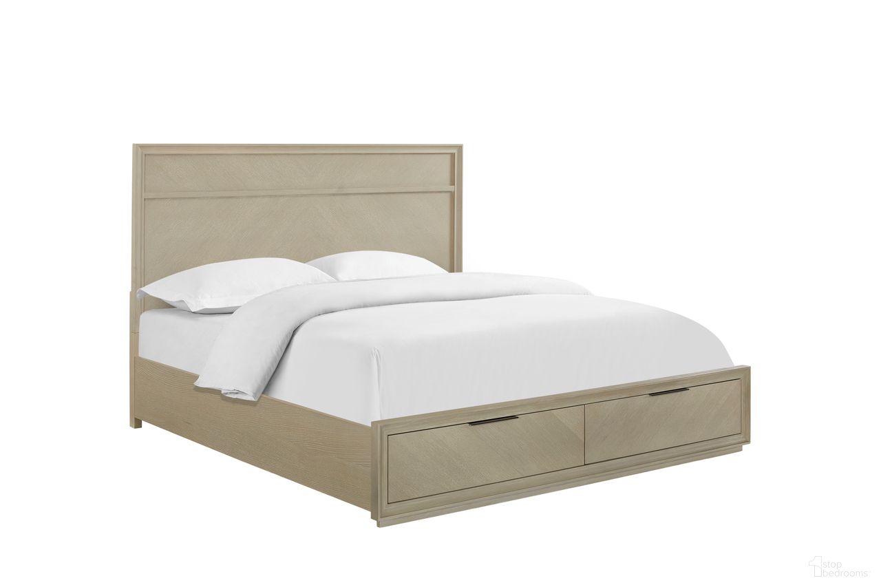 The appearance of Matrix Queen Platform Bed in Cerused Linen designed by FD Home in the modern / contemporary interior design. This cerused linen piece of furniture was selected by 1StopBedrooms from Matrix Collection to add a touch of cosiness and style into your home. Sku: 7218-13;7218-14;7218-08. Bed Type: Platform Bed. Bed Size: Queen. Material: Poplar Solid.