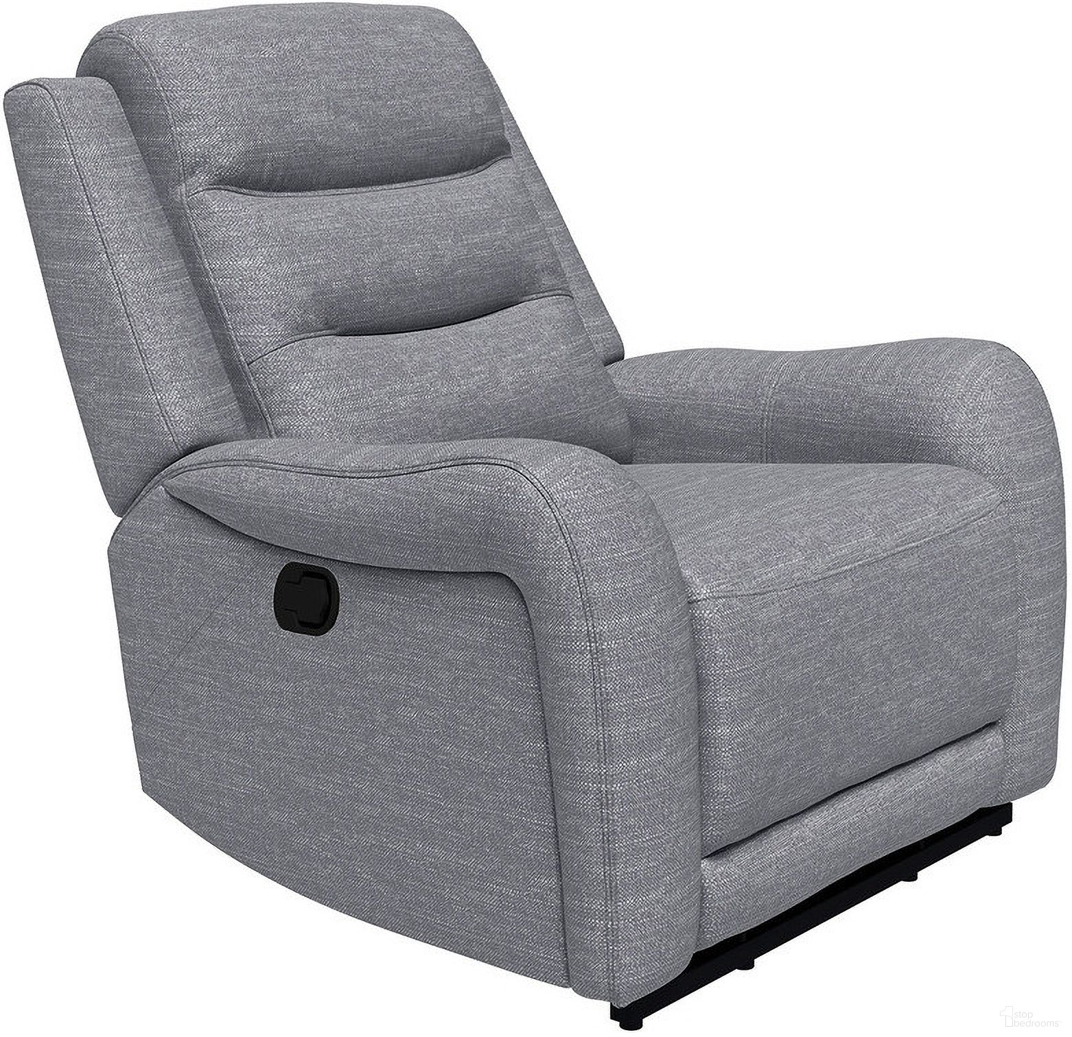 The appearance of Matthias Recliner In Gray designed by Furniture of America in the transitional interior design. This gray piece of furniture  was selected by 1StopBedrooms from Matthias Collection to add a touch of cosiness and style into your home. Sku: CM9987GY-CH-M. Material: Fabric.