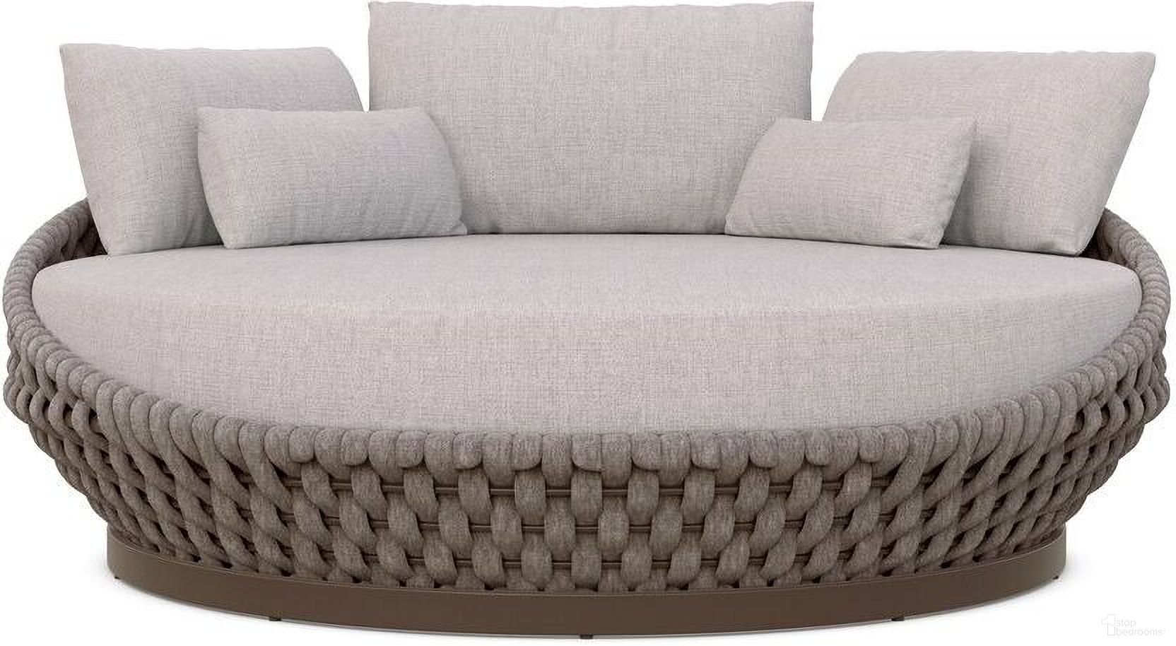 Maui Day Bed with Cushion In Fawn and Cocao