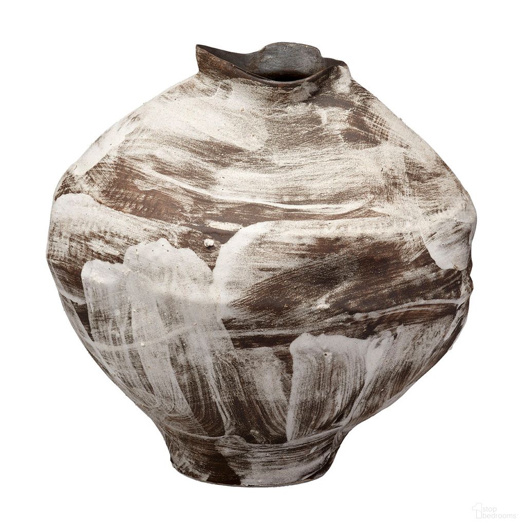 The appearance of Maurice Ceramic Decorative Vase In Brown designed by Jamie Young Company in the rustic / southwestern interior design. This brown piece of furniture was selected by 1StopBedrooms from Maurice Collection to add a touch of cosiness and style into your home. Sku: 7MAUR-VABR. Material: Ceramic.