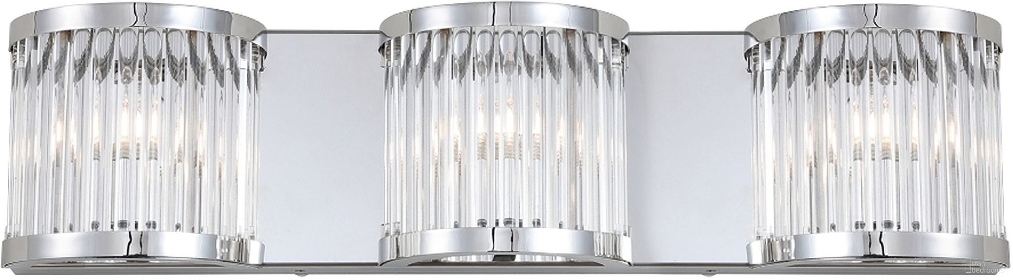 The appearance of Maverick Chrome and Clear Three Light Wall Sconce designed by Safavieh in the modern / contemporary interior design. This chrome piece of furniture  was selected by 1StopBedrooms from Safavieh SCN Collection to add a touch of cosiness and style into your home. Sku: SCN4031A. Material: Chrome.