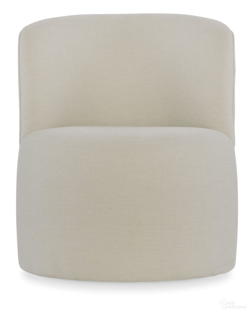 Mavis Swivel Chair In Beige
