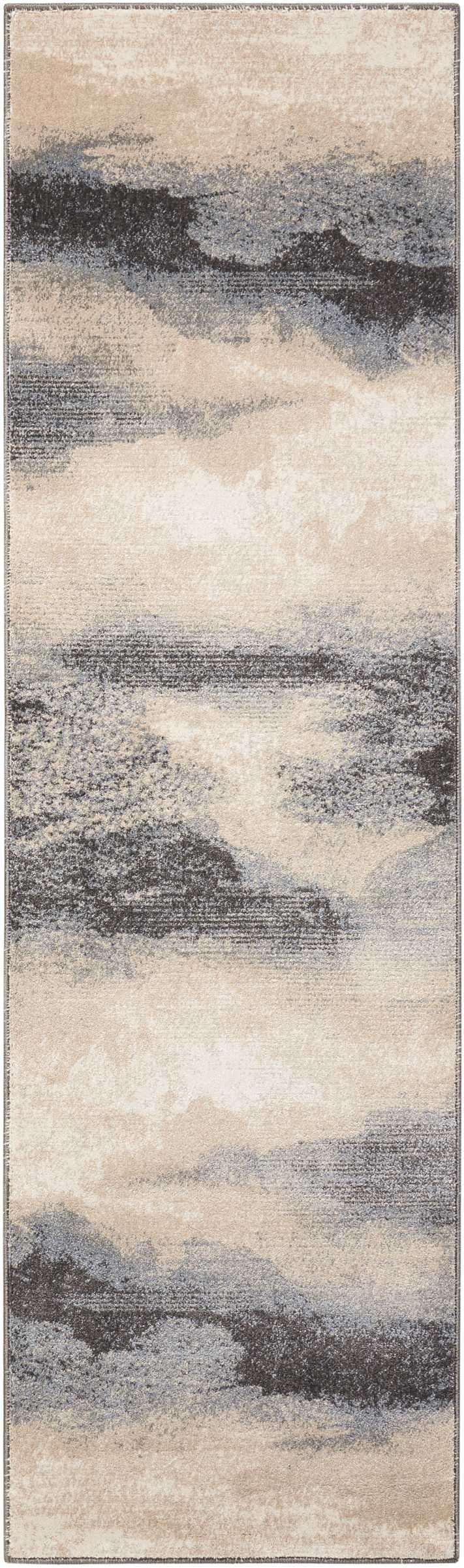 The appearance of Maxell Flint 2'2" x 10' Runner Area Rug designed by Nourison in the modern / contemporary interior design. This flint piece of furniture was selected by 1StopBedrooms from Maxell Collection to add a touch of cosiness and style into your home. Sku: 99446000774. Material: Polyester.