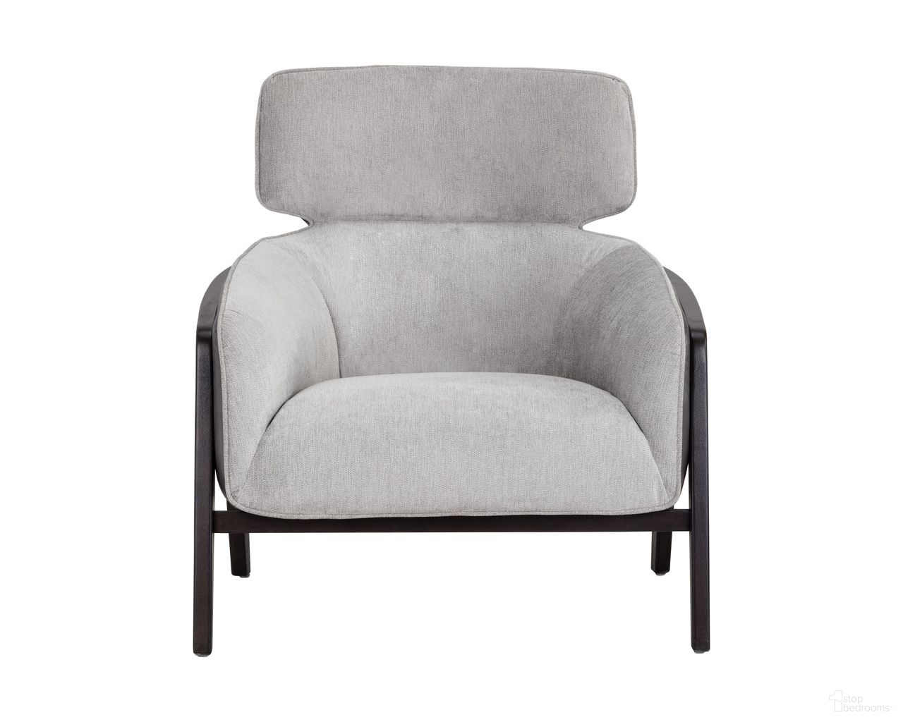 Maximus Lounge Chair In Polo Club Stone and Overcast Grey