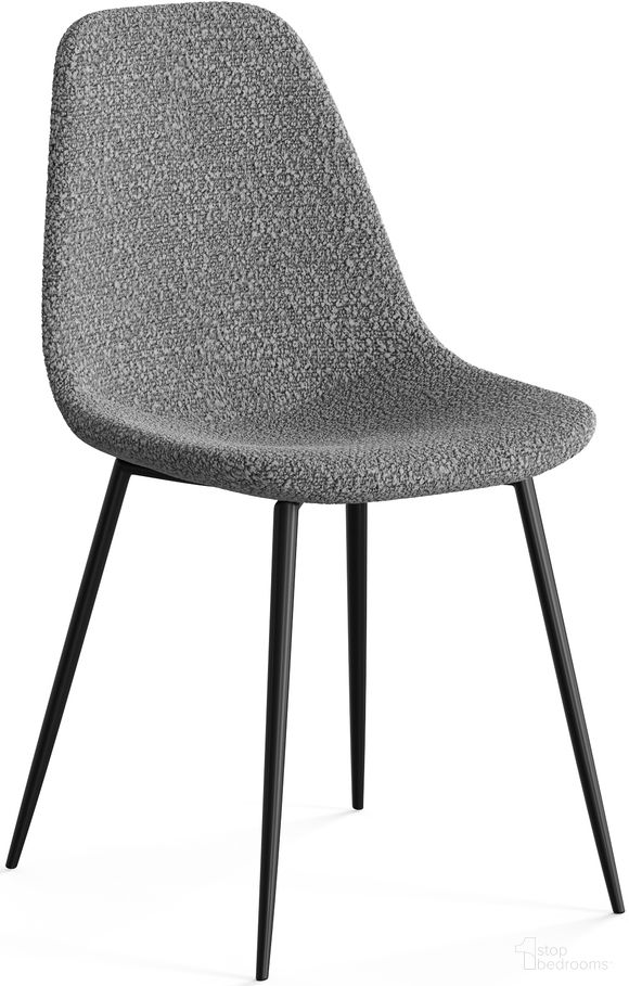 The appearance of Maxine Boucle Side Chair Set of 2 In Grey designed by Aeon in the modern / contemporary interior design. This grey piece of furniture was selected by 1StopBedrooms from Maxine Collection to add a touch of cosiness and style into your home. Sku: AE9013-6-GreyBoucle. Material: Plywood. Chair Type: Side Chair.