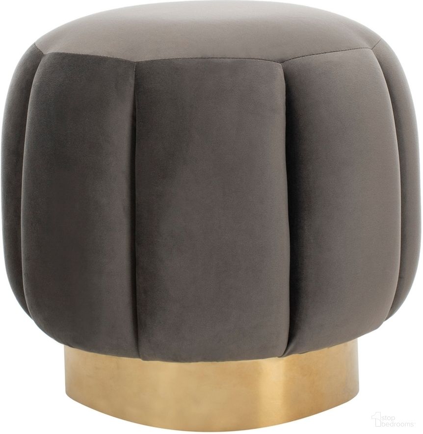 The appearance of Maxine Channel Velvet Tufted Ottoman In Grey and Gold designed by Safavieh Couture in the glam interior design. This grey and gold piece of furniture was selected by 1StopBedrooms from Maxine Collection to add a touch of cosiness and style into your home. Sku: SFV4707B. Material: Wood.