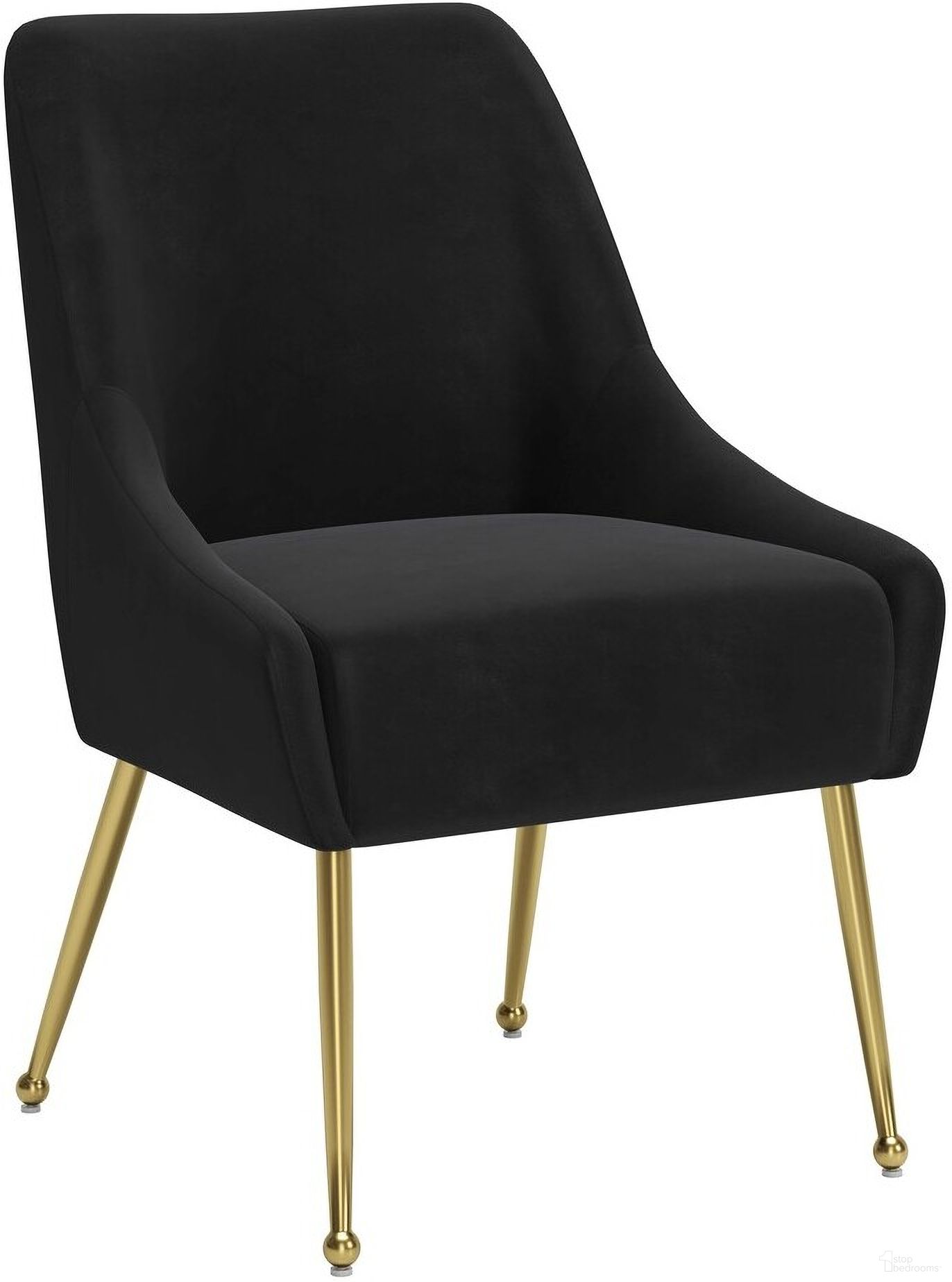The appearance of Maxine Dining Chair In Black and Gold designed by Zuo Modern in the modern / contemporary interior design. This black and gold piece of furniture was selected by 1StopBedrooms from Maxine Collection to add a touch of cosiness and style into your home. Sku: 109717. Material: Polyester. Chair Type: Side Chair.