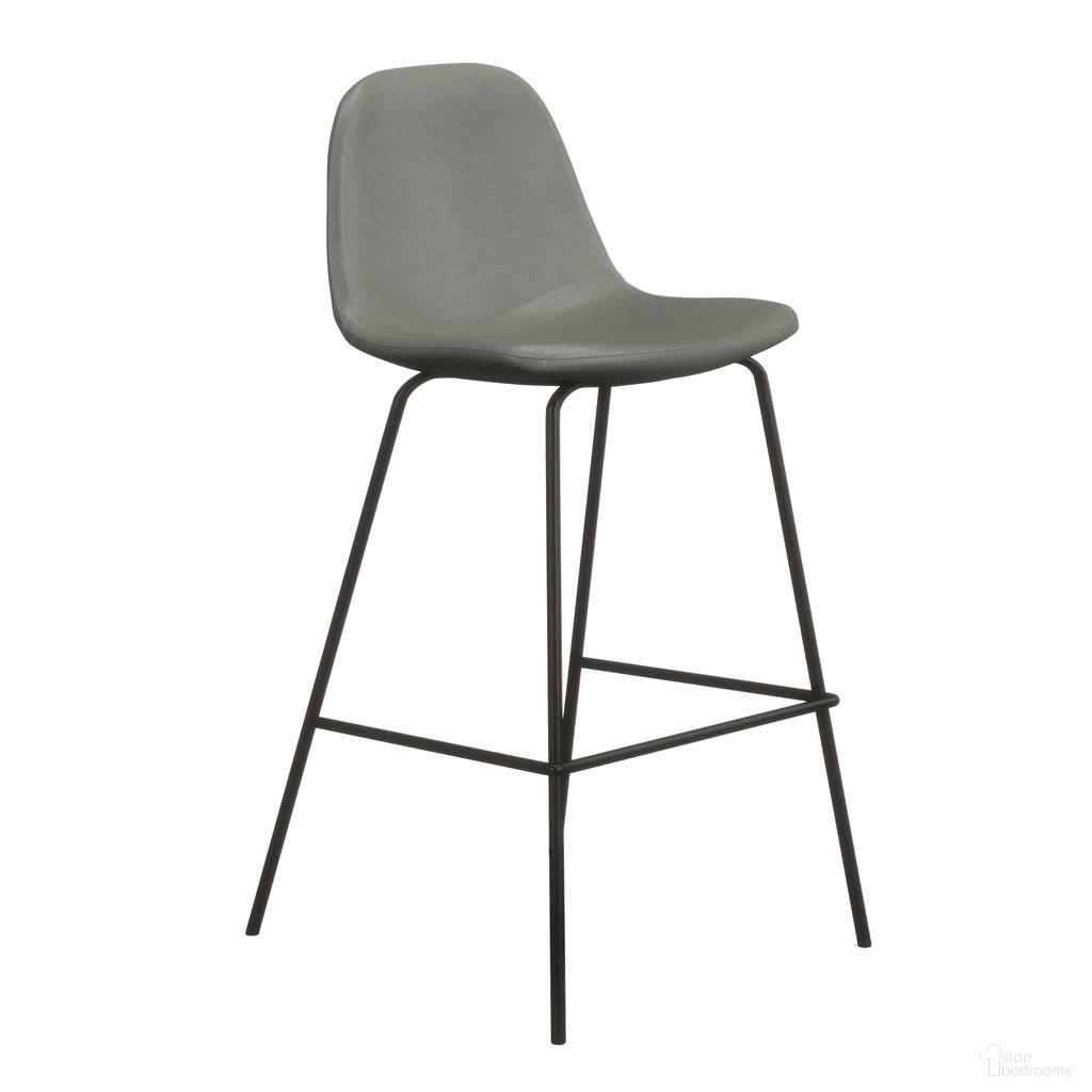 The appearance of Maxine Vegan Leather Counter Height Stools Set of 2 In Slate designed by Aeon in the modern / contemporary interior design. This slate piece of furniture was selected by 1StopBedrooms from Maxine Collection to add a touch of cosiness and style into your home. Sku: AE9013-Counter-Slate. Material: Plywood.