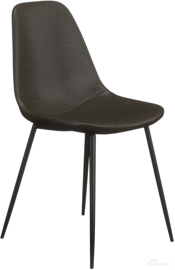 The appearance of Maxine Vegan Leather Side Chairs Set of 2 In Midnight designed by Aeon in the modern / contemporary interior design. This midnight piece of furniture  was selected by 1StopBedrooms from Maxine Collection to add a touch of cosiness and style into your home. Sku: AE9013-Midnight. Material: Plywood. Chair Type: Side Chair.