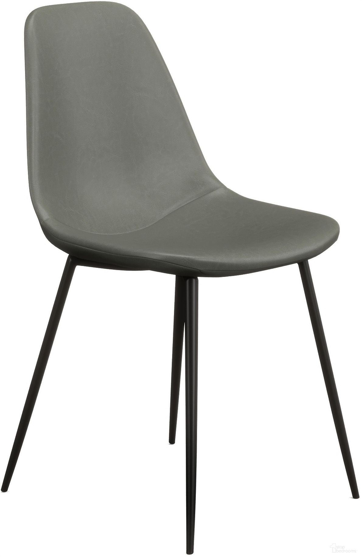 The appearance of Maxine Vegan Leather Side Chairs Set of 2 In Slate designed by Aeon in the modern / contemporary interior design. This slate piece of furniture was selected by 1StopBedrooms from Maxine Collection to add a touch of cosiness and style into your home. Sku: AE9013-Slate. Material: Plywood. Chair Type: Side Chair.
