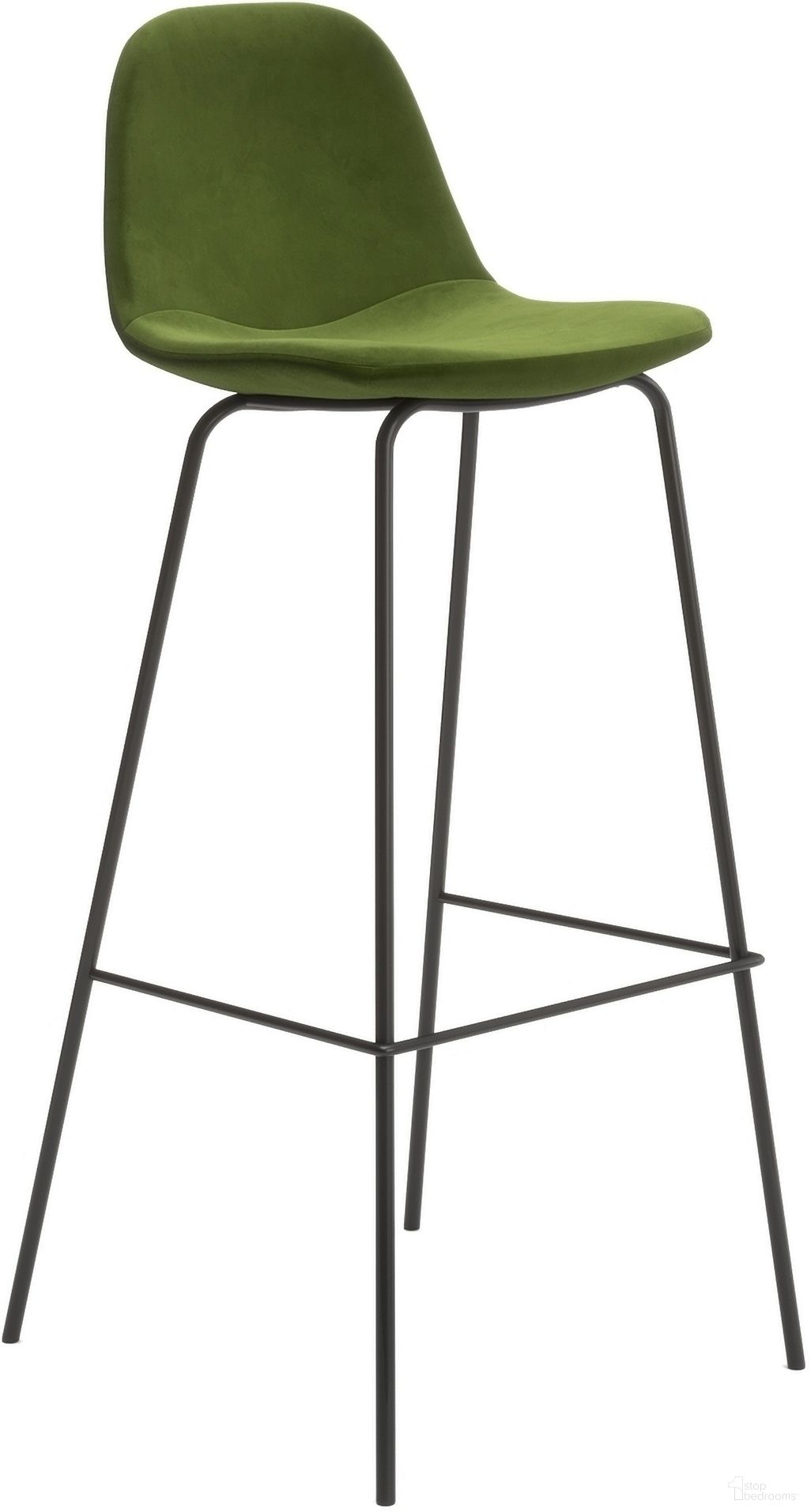 The appearance of Maxine Velvet Bar Height Stools Set of 2 In Forest designed by Aeon in the modern / contemporary interior design. This forest piece of furniture was selected by 1StopBedrooms from Maxine Collection to add a touch of cosiness and style into your home. Sku: AE9013-Bar-Forest. Material: Plywood.