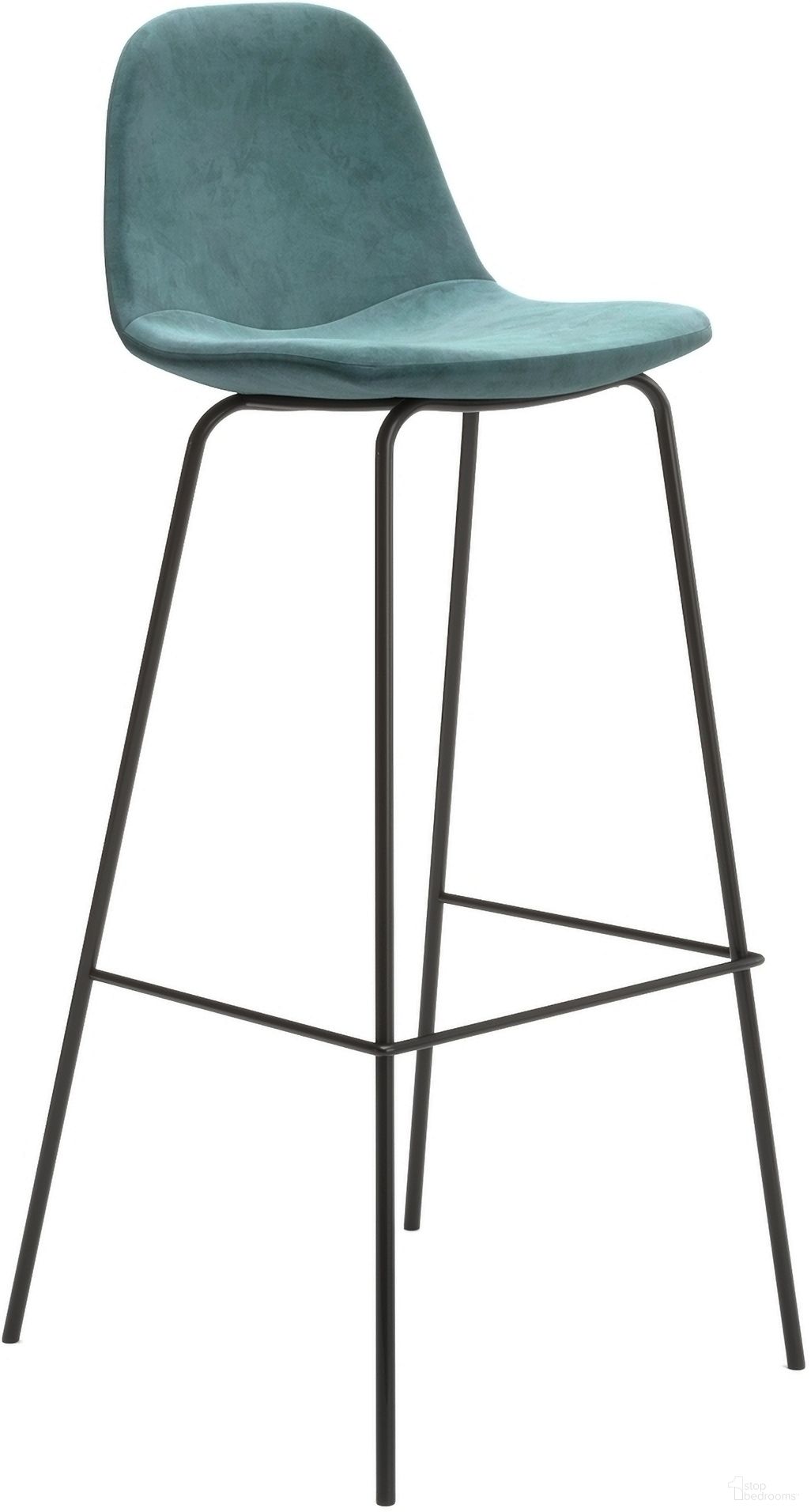 The appearance of Maxine Velvet Bar Height Stools Set of 2 In Ocean designed by Aeon in the modern / contemporary interior design. This ocean piece of furniture was selected by 1StopBedrooms from Maxine Collection to add a touch of cosiness and style into your home. Sku: AE9013-Bar-Ocean. Material: Plywood.