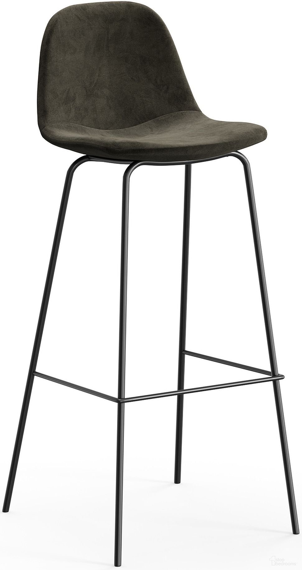 The appearance of Maxine Velvet Bar Height Stools Set of 2 In Smoke designed by Aeon in the modern / contemporary interior design. This smoke piece of furniture  was selected by 1StopBedrooms from Maxine Collection to add a touch of cosiness and style into your home. Sku: AE9013-Bar-Smoke Velvet. Material: Plywood.
