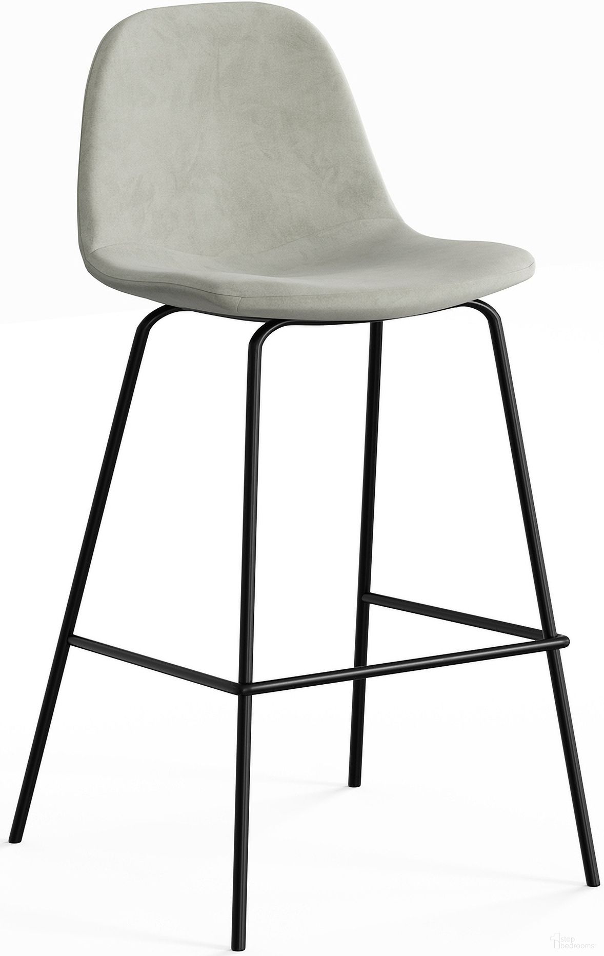 The appearance of Maxine Velvet Counter Height Stools Set of 2 In Grey designed by Aeon in the modern / contemporary interior design. This grey piece of furniture was selected by 1StopBedrooms from Maxine Collection to add a touch of cosiness and style into your home. Sku: AE9013-Counter-Platinum Velvet. Material: Plywood.