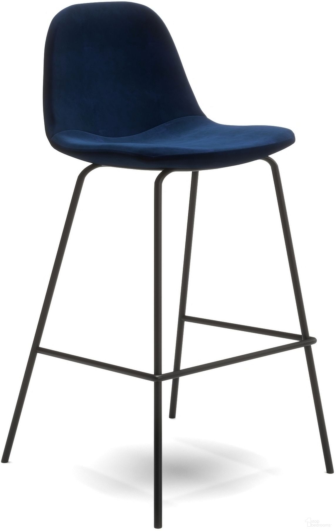 The appearance of Maxine Velvet Counter Height Stools Set of 2 In Ink designed by Aeon in the modern / contemporary interior design. This ink piece of furniture was selected by 1StopBedrooms from Maxine Collection to add a touch of cosiness and style into your home. Sku: AE9013-Counter-Ink. Material: Plywood.