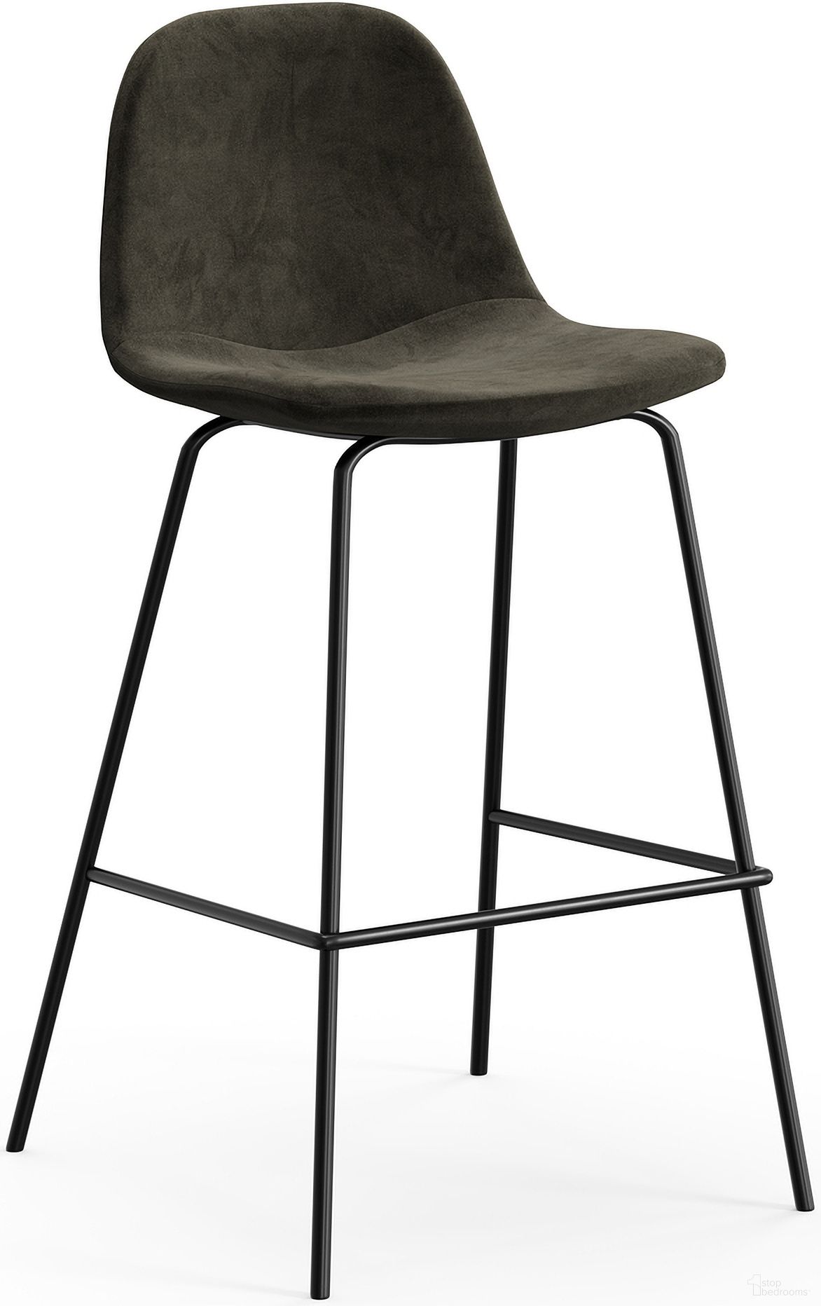 The appearance of Maxine Velvet Counter Height Stools Set of 2 In Smoke designed by Aeon in the modern / contemporary interior design. This smoke piece of furniture was selected by 1StopBedrooms from Maxine Collection to add a touch of cosiness and style into your home. Sku: AE9013-Counter-Smoke Velvet. Material: Plywood.