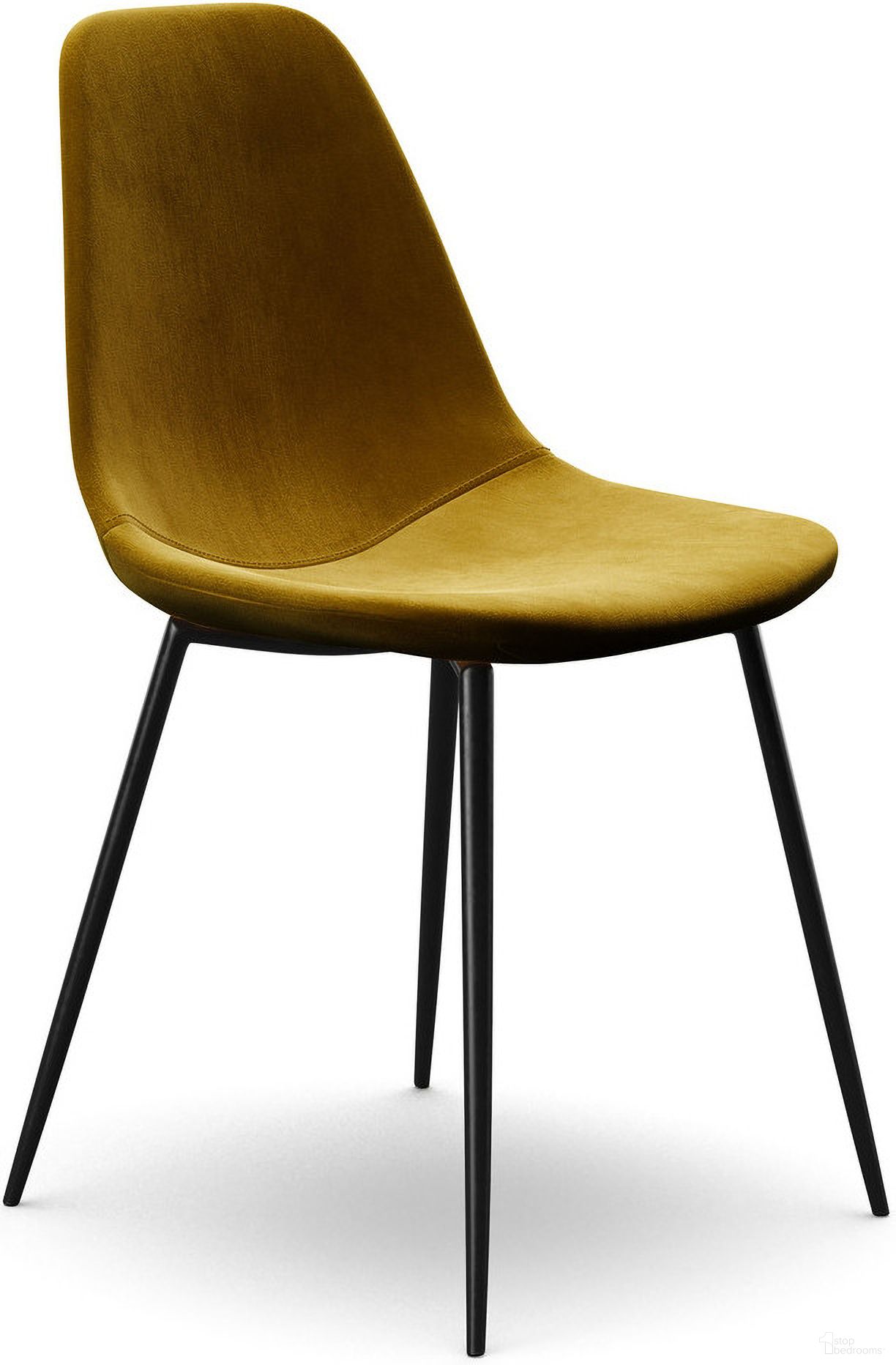 The appearance of Maxine Velvet Side Chairs Set of 2 In Gold designed by Aeon in the modern / contemporary interior design. This gold piece of furniture was selected by 1StopBedrooms from Maxine Collection to add a touch of cosiness and style into your home. Sku: AE9013-Gold. Material: Plywood. Chair Type: Side Chair.