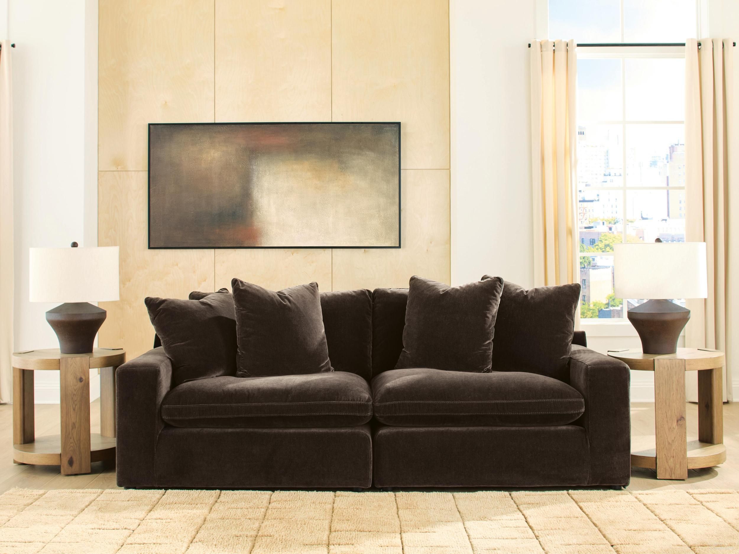 Maxton Heights 2-Piece Sectional Sofa In Bittersweet