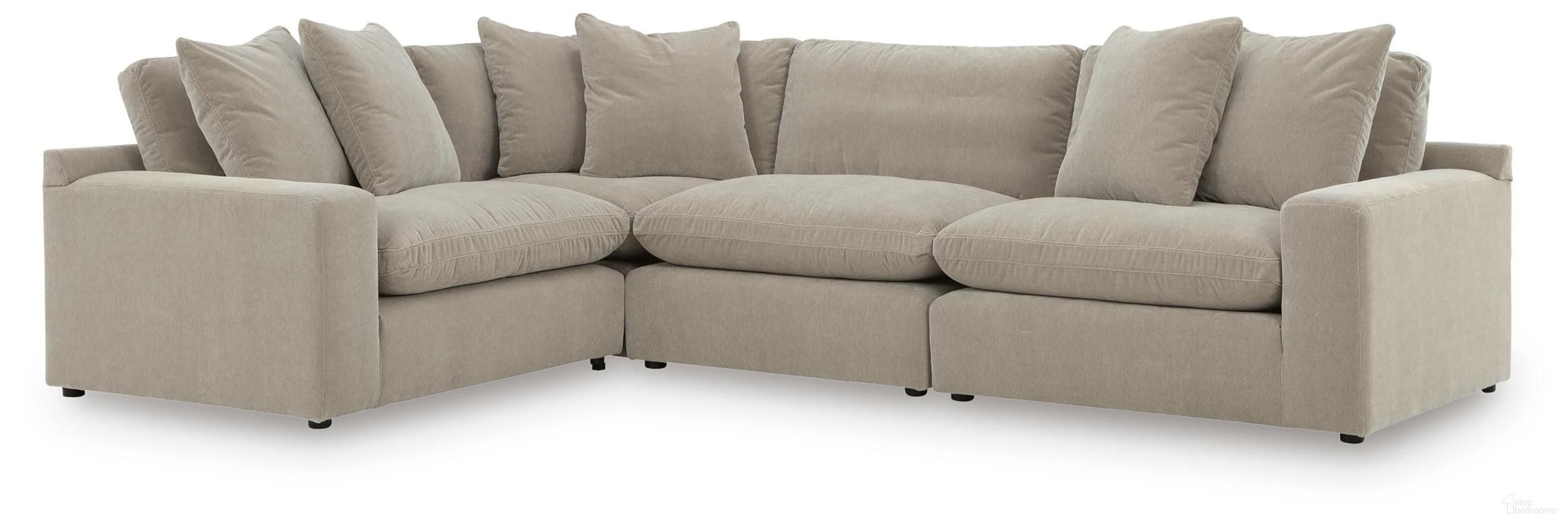 Maxton Heights 4-Piece Sectional In Pebble