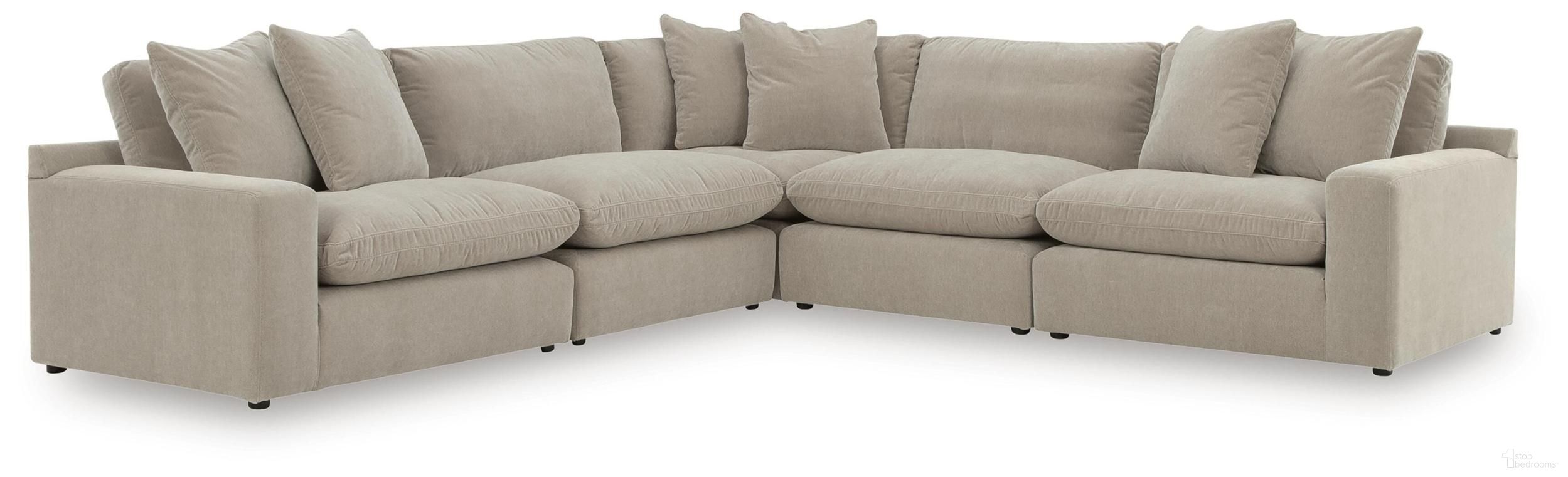 Maxton Heights 5-Piece Sectional In Pebble