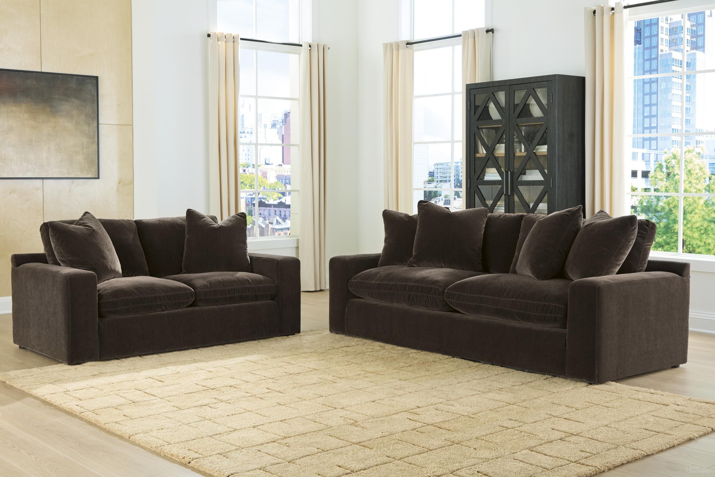 Maxton Heights Living Room Set In Bittersweet