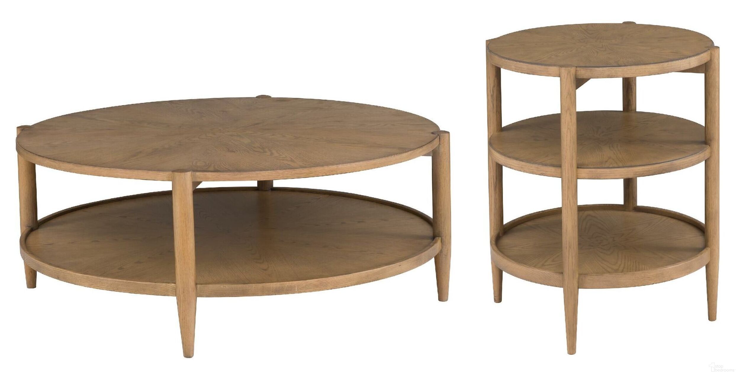The appearance of Maxwell Round Occasional Table Set In Sunlit Oak designed by Fairfield Chair in the modern / contemporary interior design. This sunlit oak piece of furniture was selected by 1StopBedrooms from Maxwell Collection to add a touch of cosiness and style into your home. Sku: 8057-13-S;8057-19-S. Material: Solid Oak.