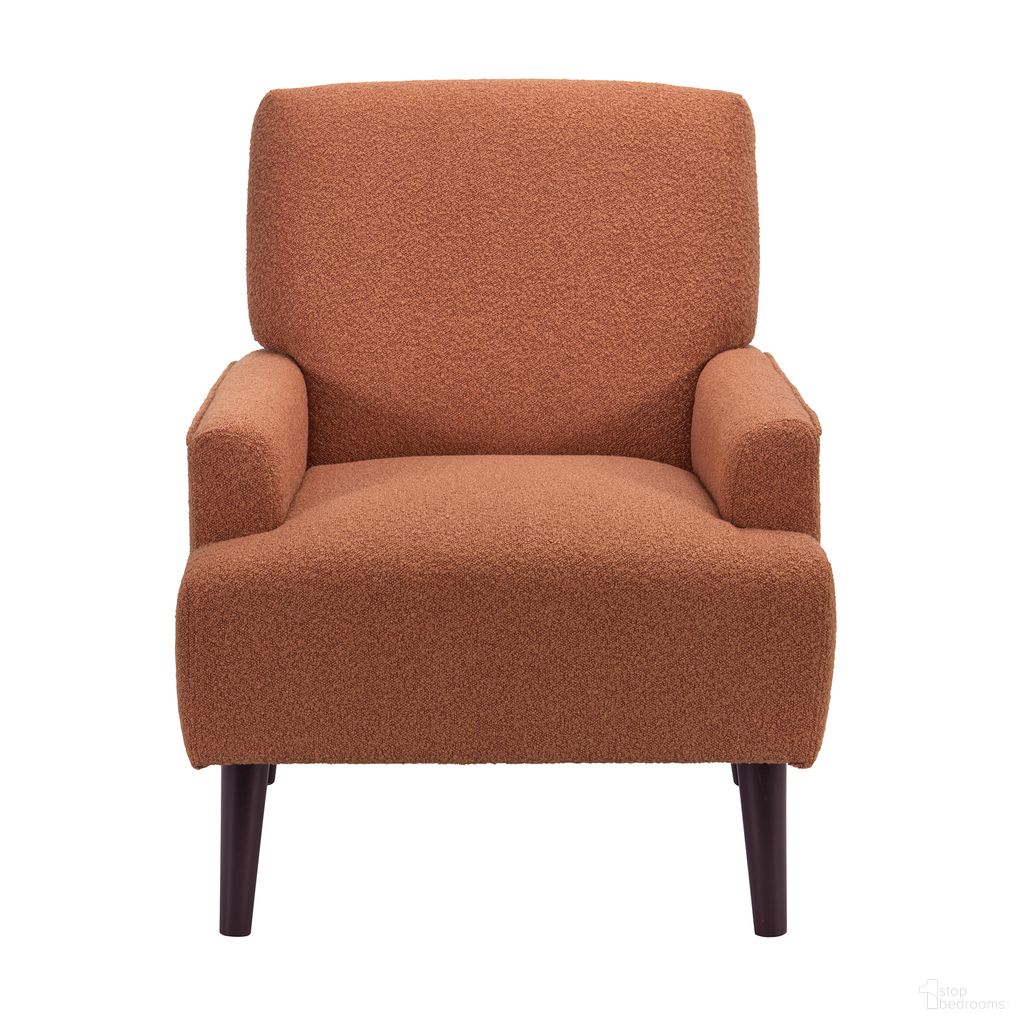 The appearance of May Chair In Espresso and Orange designed by Picket House in the transitional interior design. This espresso/orange piece of furniture was selected by 1StopBedrooms from May Collection to add a touch of cosiness and style into your home. Sku: U-4410-8331-100. Material: Polyester.