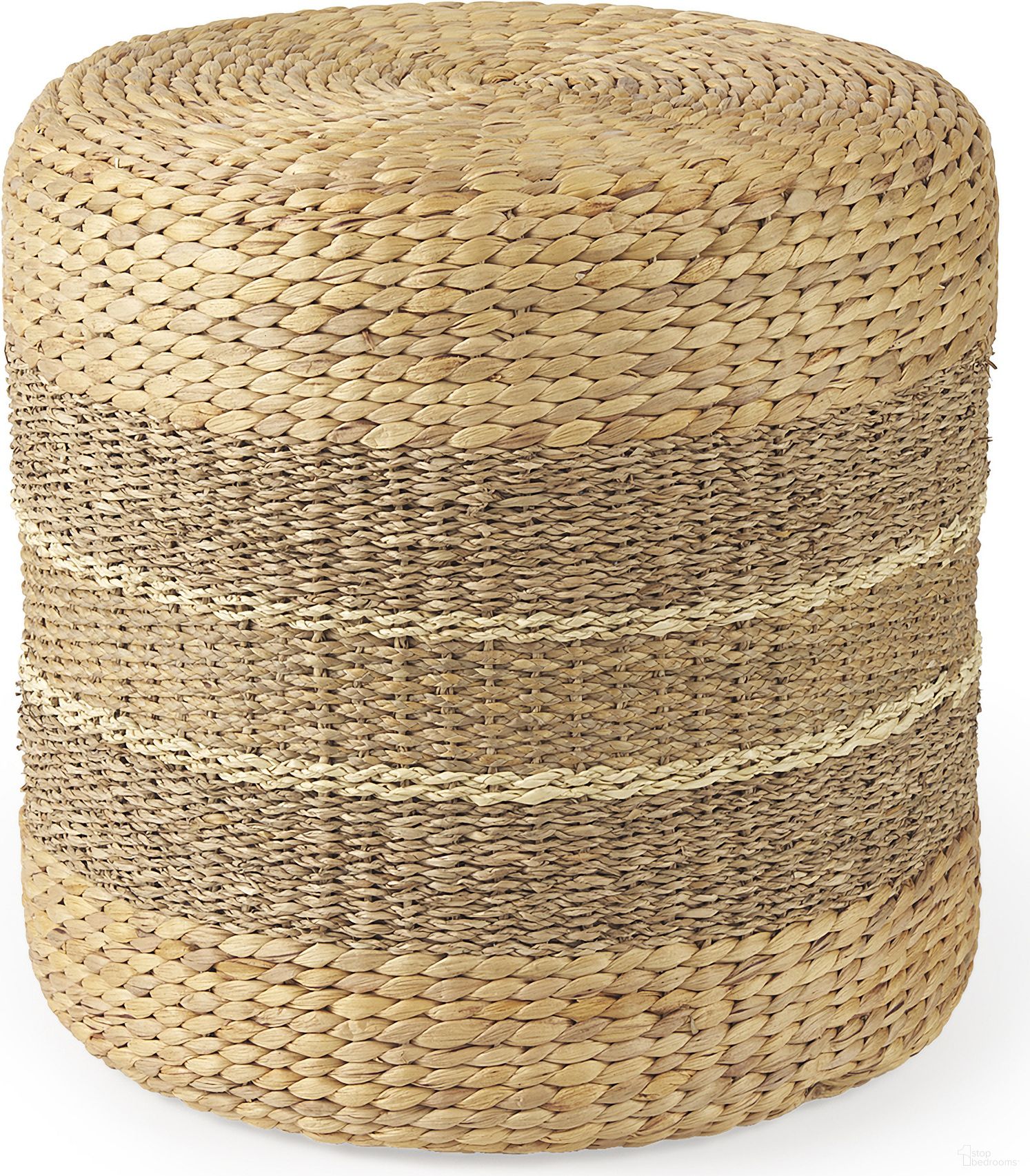 The appearance of Maya Pouf In Brown designed by Mercana in the modern / contemporary interior design. This brown piece of furniture was selected by 1StopBedrooms from Maya Collection to add a touch of cosiness and style into your home. Sku: 69577. Material: Jute.