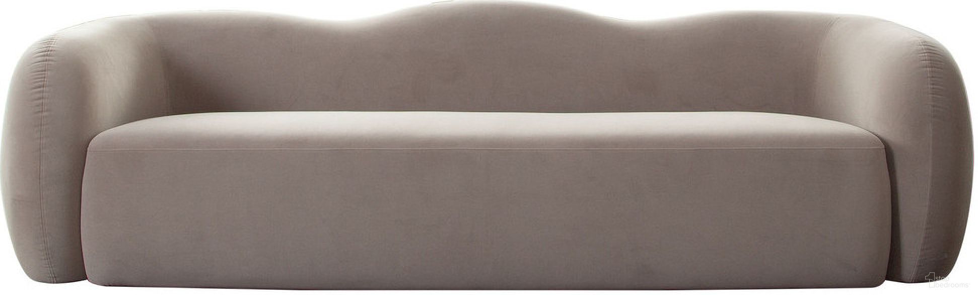 The appearance of Maya Sofa In Modern Shitake Mink Performance Velvet designed by Diamond Sofa in the modern / contemporary interior design. This winter mink piece of furniture  was selected by 1StopBedrooms from Maya Collection to add a touch of cosiness and style into your home. Sku: MAYASOMK. Material: Velvet.