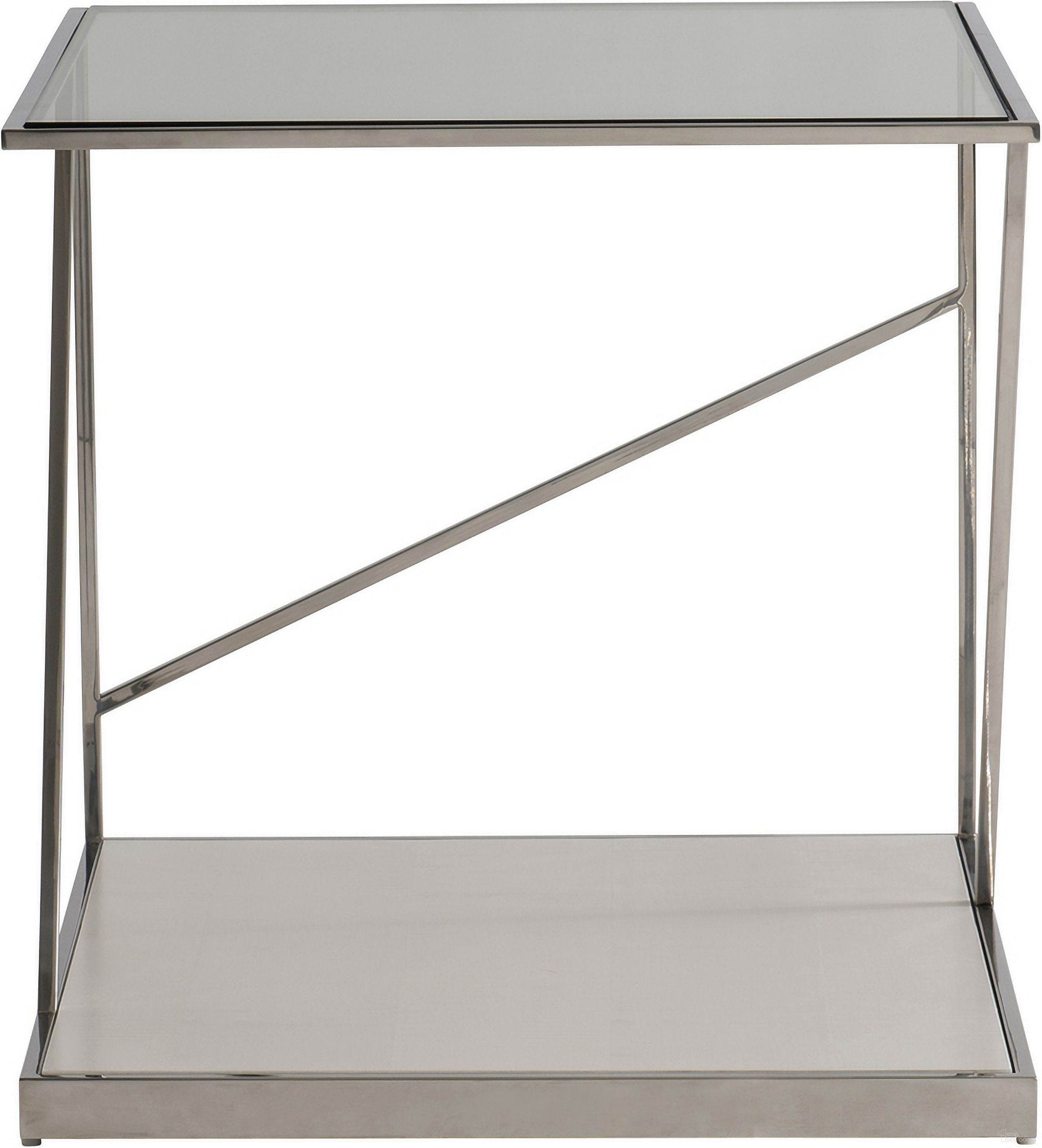 The appearance of Maymont Side Table designed by Bernhardt in the modern / contemporary interior design. This powder piece of furniture  was selected by 1StopBedrooms from Maymont Collection to add a touch of cosiness and style into your home. Sku: 313111. Material: Glass.