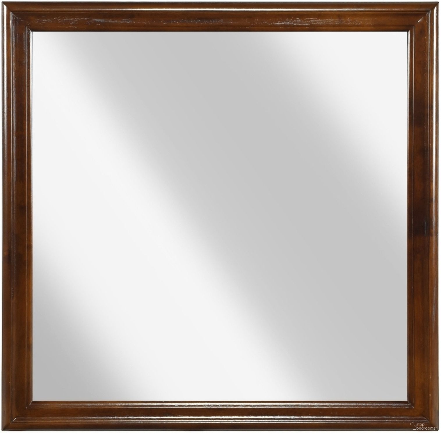 The appearance of Mayville Mirror designed by Homelegance in the traditional interior design. This brown piece of furniture was selected by 1StopBedrooms from Mayville Collection to add a touch of cosiness and style into your home. Sku: 2147-6. Material: Wood.