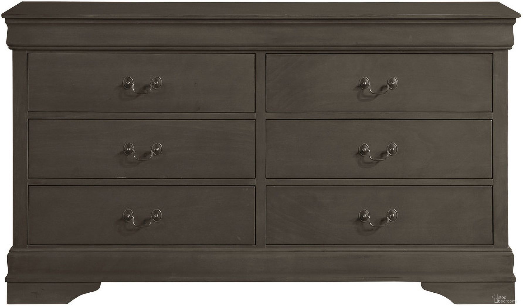 The appearance of Mayville Stained Grey Dresser designed by Homelegance in the traditional interior design. This gray piece of furniture was selected by 1StopBedrooms from Mayville Collection to add a touch of cosiness and style into your home. Sku: 2147SG-5. Material: Wood.