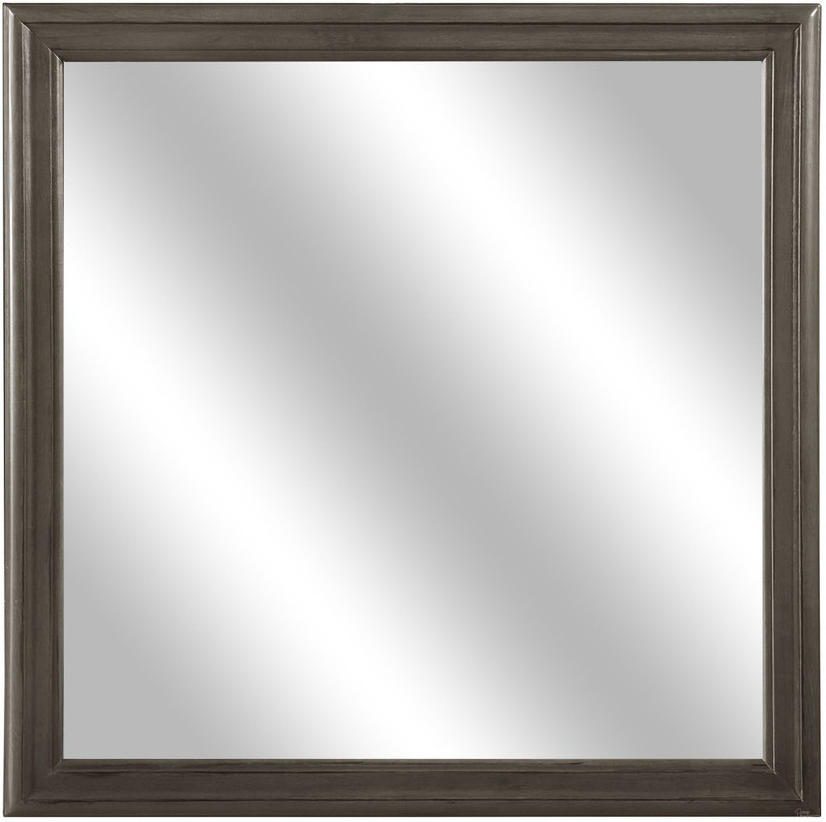 The appearance of Mayville Stained Grey Mirror designed by Homelegance in the traditional interior design. This chrome and gray piece of furniture  was selected by 1StopBedrooms from Mayville Collection to add a touch of cosiness and style into your home. Sku: 2147SG-6. Material: Glass.