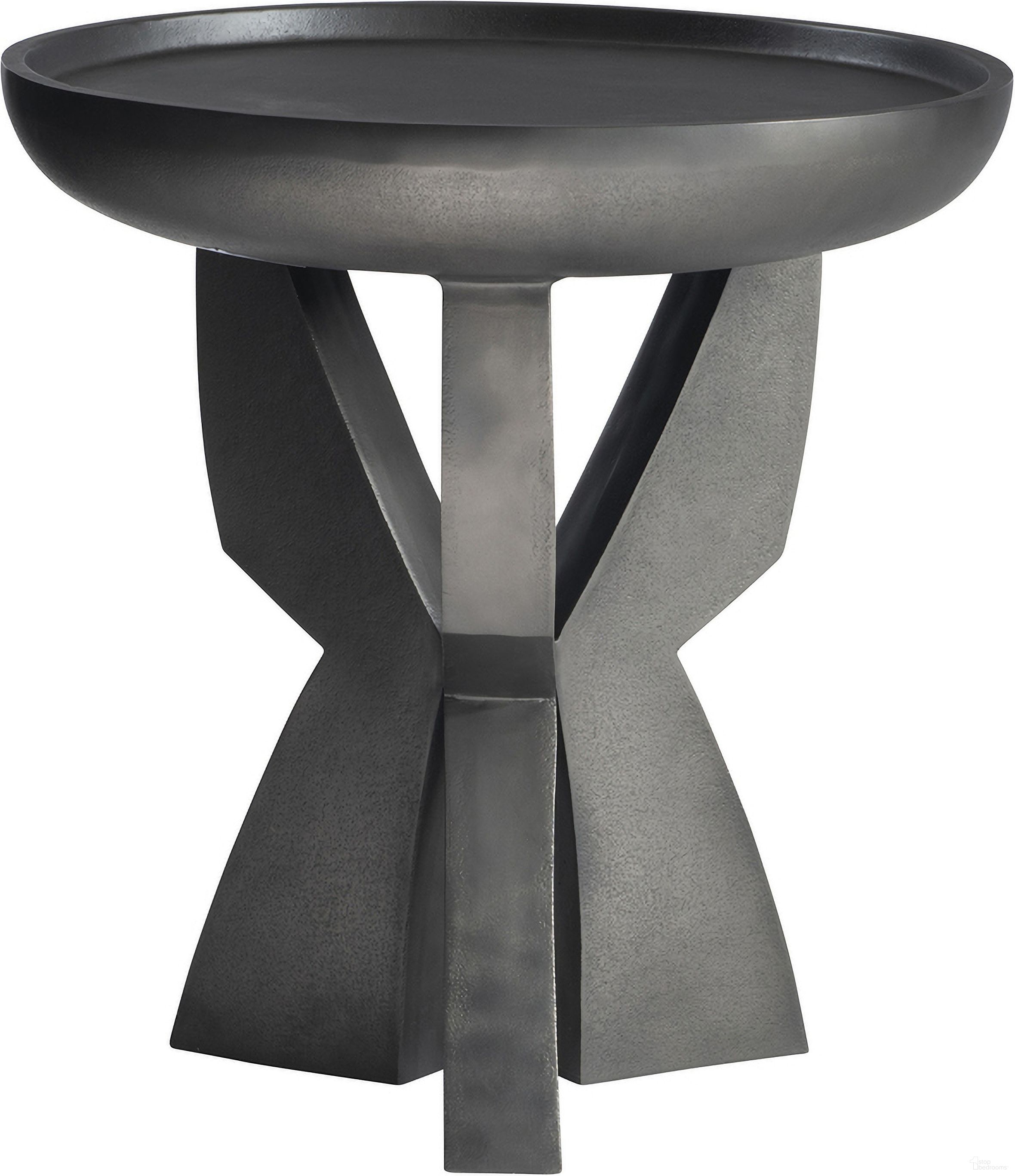 The appearance of Mazo Side Table designed by Bernhardt in the modern / contemporary interior design. This black nickel piece of furniture  was selected by 1StopBedrooms from Mazo Collection to add a touch of cosiness and style into your home. Sku: 328400. Material: Metal.