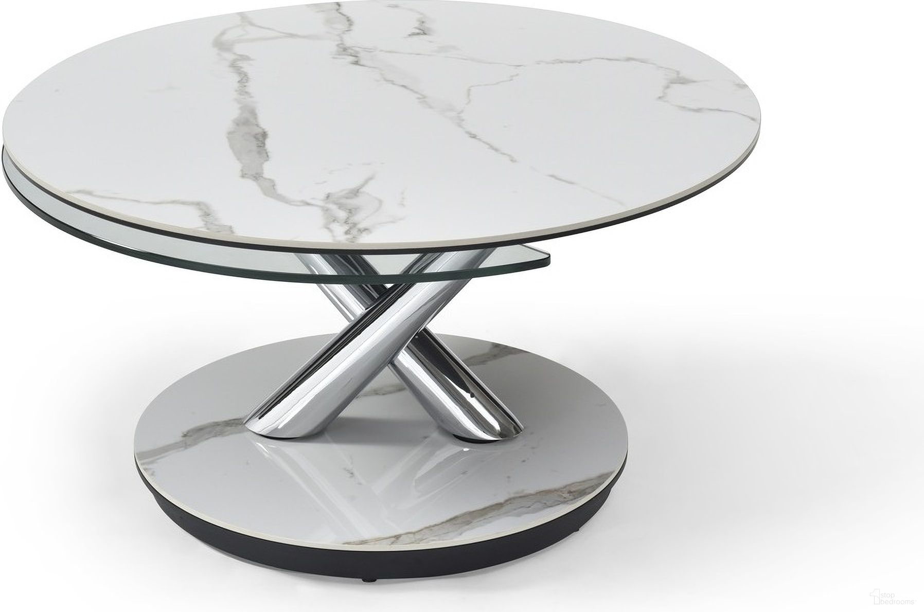 MC Moon Coffee Table In Grey and White