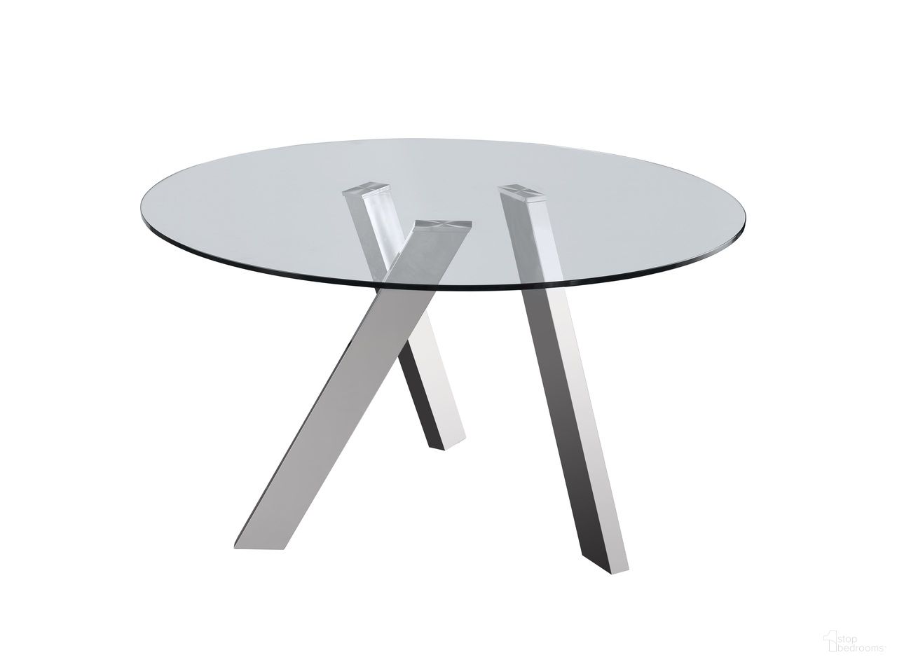 The appearance of Mc Tower Round Table designed by J&M in the modern / contemporary interior design. This glass piece of furniture was selected by 1StopBedrooms from Tower Collection to add a touch of cosiness and style into your home. Sku: 18866. Table Base Style: Legs. Table Top Shape: Round. Material: Glass. Size: 51".