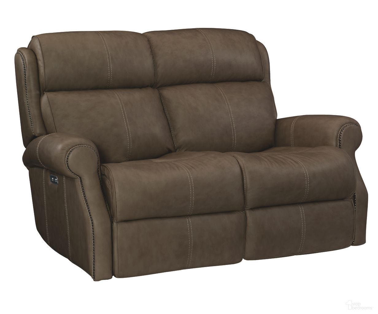 McGwire Power Motion Loveseat In Brown
