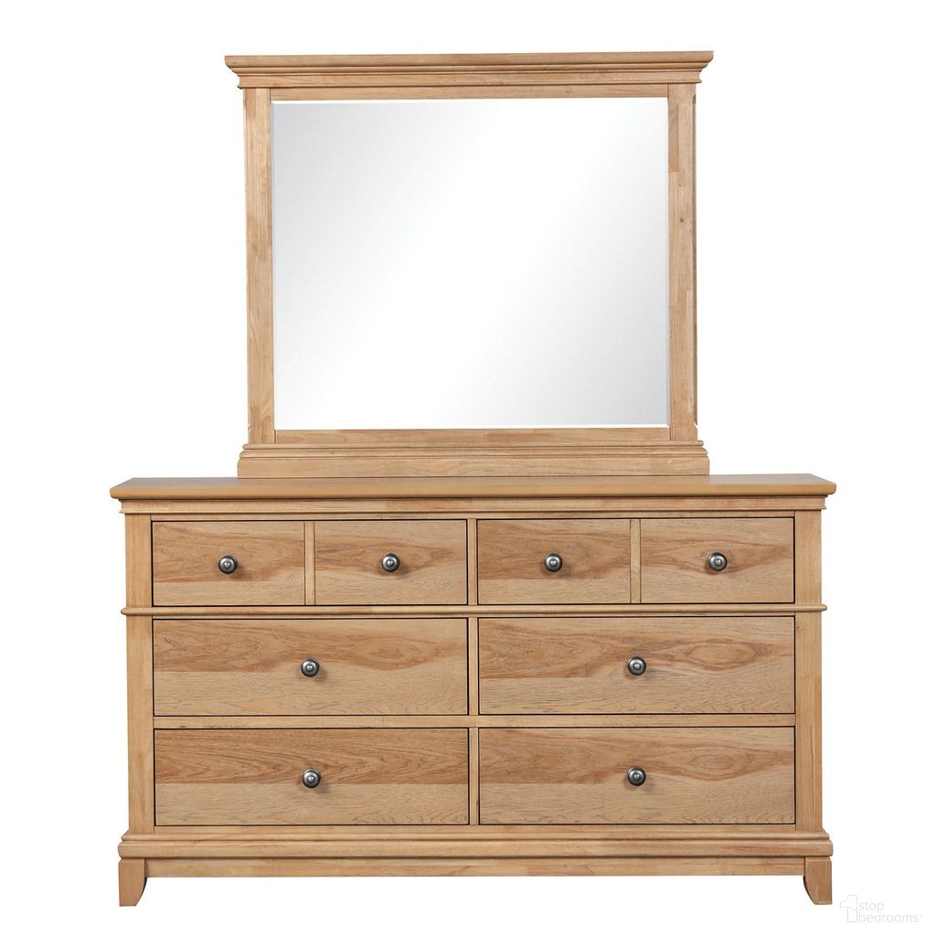 The appearance of McHenry Mirror In Natural Oak designed by Furniture of America in the country / farmhouse interior design. This natural oak piece of furniture was selected by 1StopBedrooms from McHenry Collection to add a touch of cosiness and style into your home. Sku: FM7706NT-M. Material: Rubberwood.