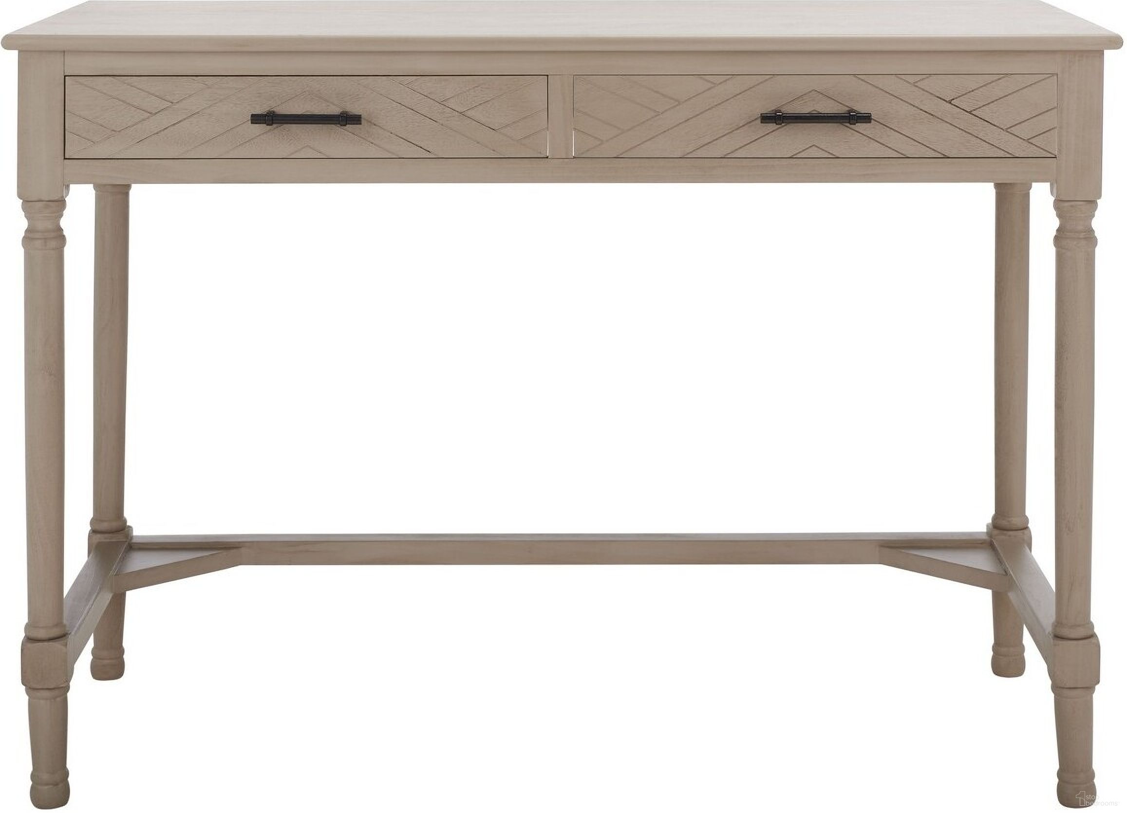 The appearance of Mckinlee 2 Drawer Desk in Taupe designed by Safavieh in the modern / contemporary interior design. This taupe piece of furniture  was selected by 1StopBedrooms from Mckinlee Collection to add a touch of cosiness and style into your home. Sku: DSK5705C. Material: Wood.