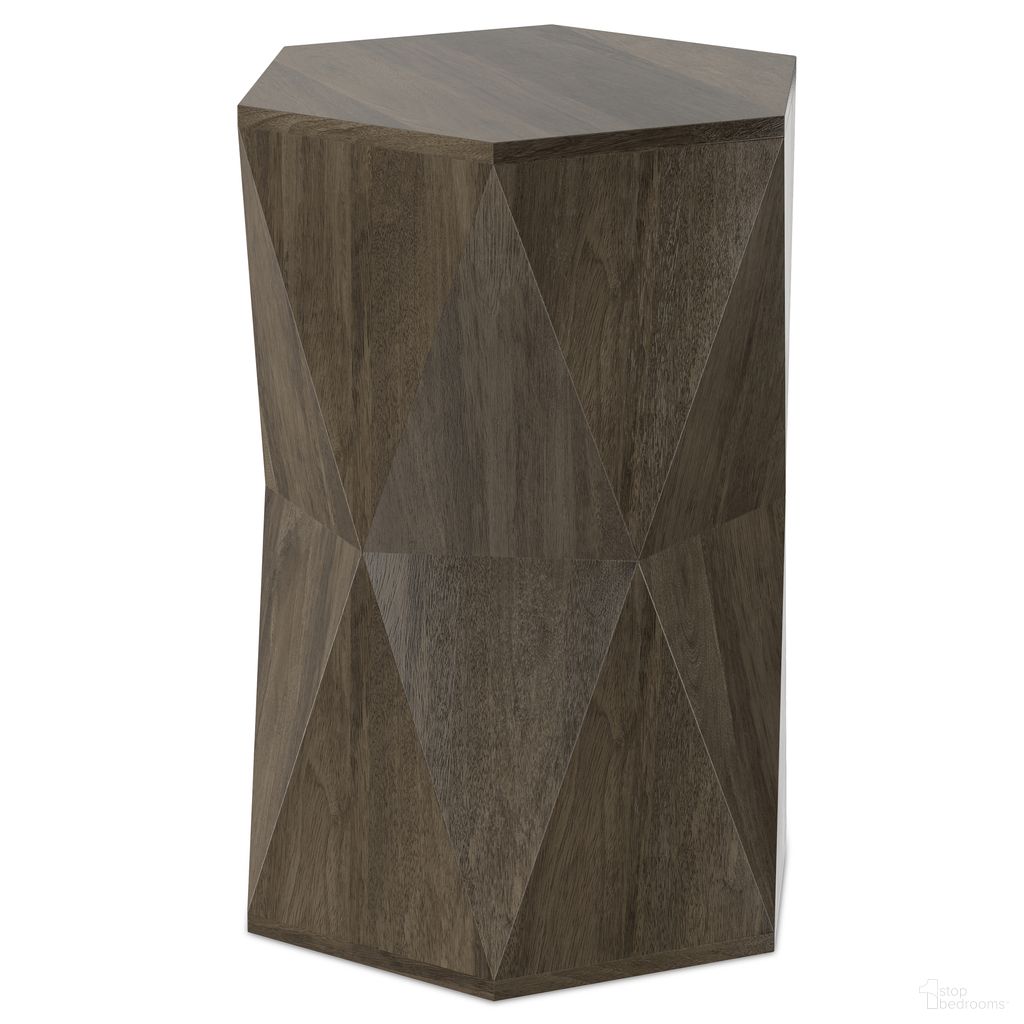 McKinley Solid Mango Side Table In Ash Grey