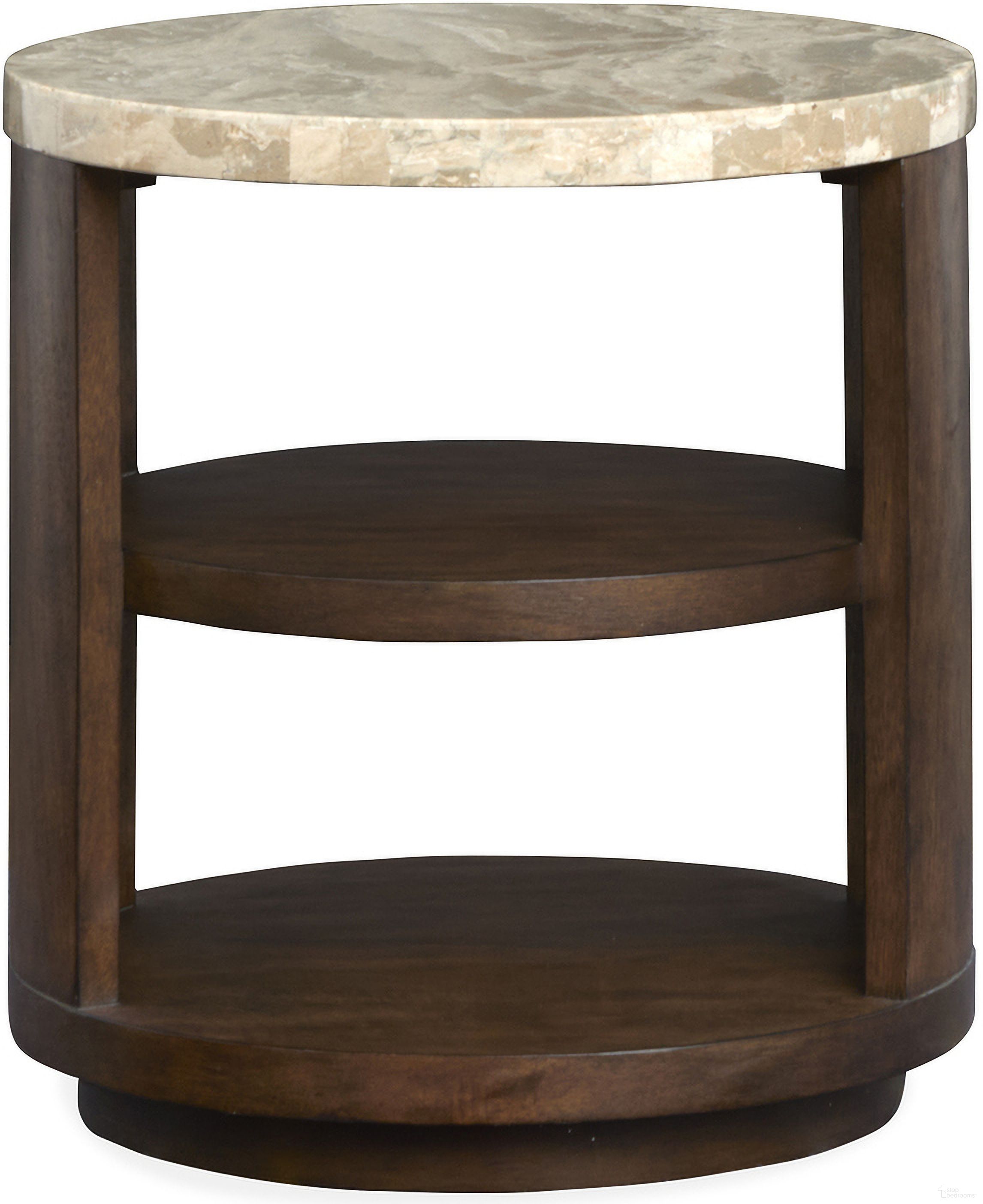Mcpherson Round End Table In Burnt Umber