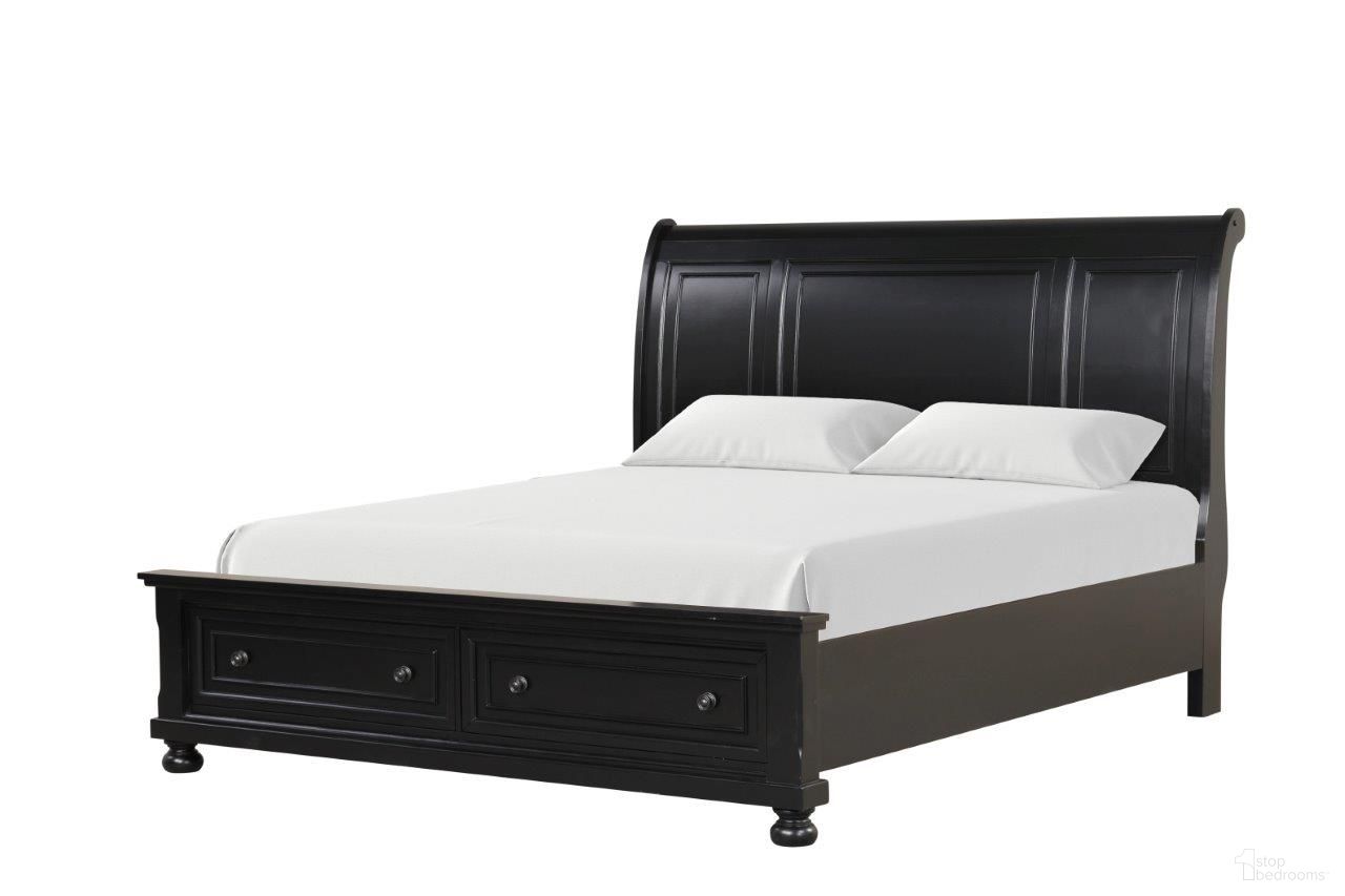 The appearance of Meade King Bed In Black designed by Glory in the transitional interior design. This black piece of furniture  was selected by 1StopBedrooms from Meade Collection to add a touch of cosiness and style into your home. Sku: G8925A-KB Box 3;G8925A-KB Box 1;G8925A-KB Box 4;G8925A-KB Box 2. Bed Type: Storage Bed. Material: Wood. Bed Size: King.