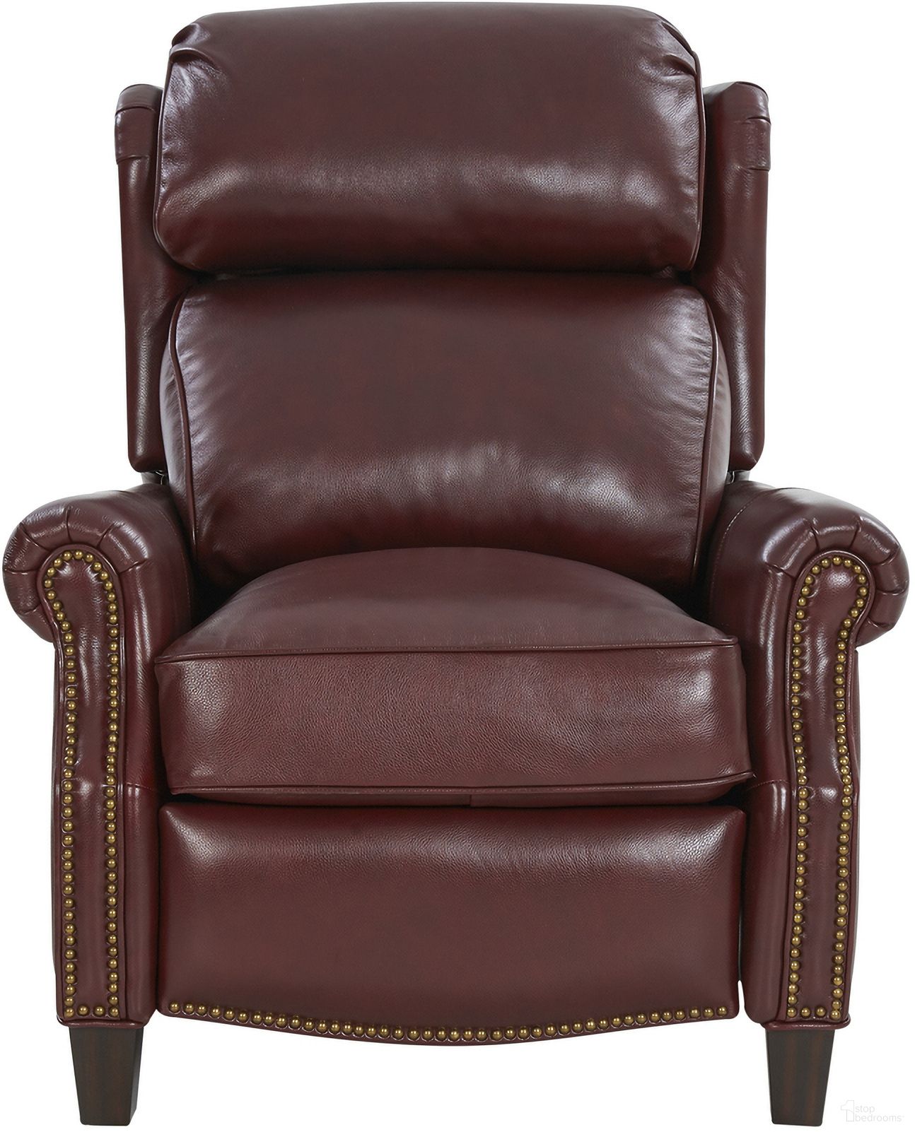 The appearance of Meade Recliner In Cabernet designed by BarcaLounger in the modern / contemporary interior design. This cabernet piece of furniture  was selected by 1StopBedrooms from Meade Collection to add a touch of cosiness and style into your home. Sku: 73058571576. Material: Leather.