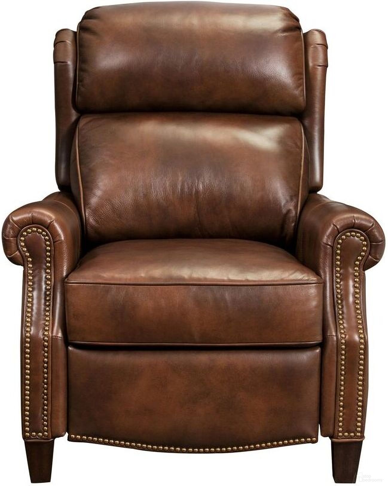 The appearance of Meade Recliner In Cognac designed by BarcaLounger in the modern / contemporary interior design. This cognac piece of furniture was selected by 1StopBedrooms from Meade Collection to add a touch of cosiness and style into your home. Sku: 73058546085. Material: Leather.