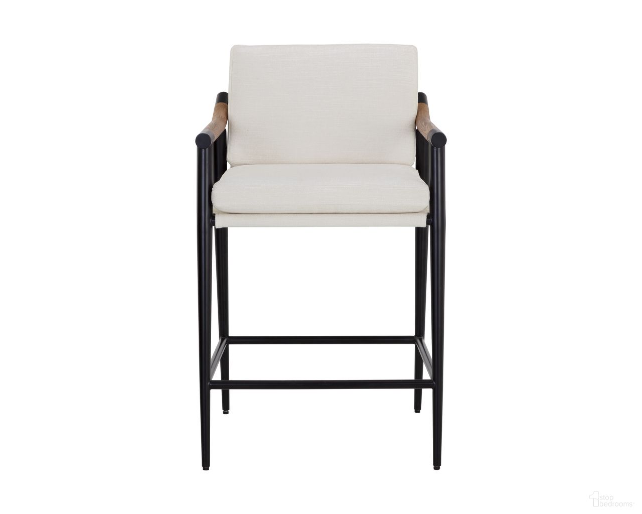 Meadow Counter Stool In Heather Ivory Tweed