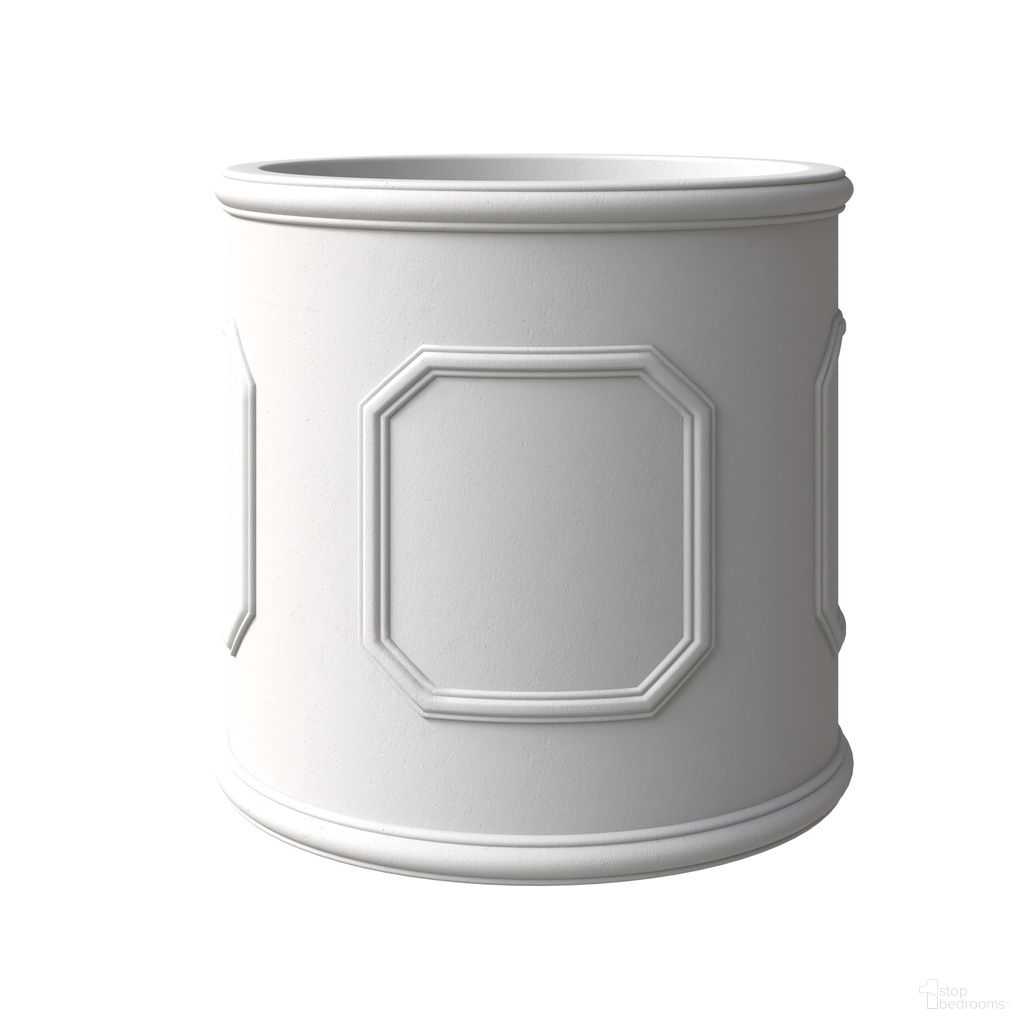 The appearance of Meadow Fiber Stone 10.6 Inch Dia. Planter In White designed by LeisureMod in the modern / contemporary interior design. This white piece of furniture  was selected by 1StopBedrooms from Meadow Collection to add a touch of cosiness and style into your home. Sku: MP11W. Material: Stone.