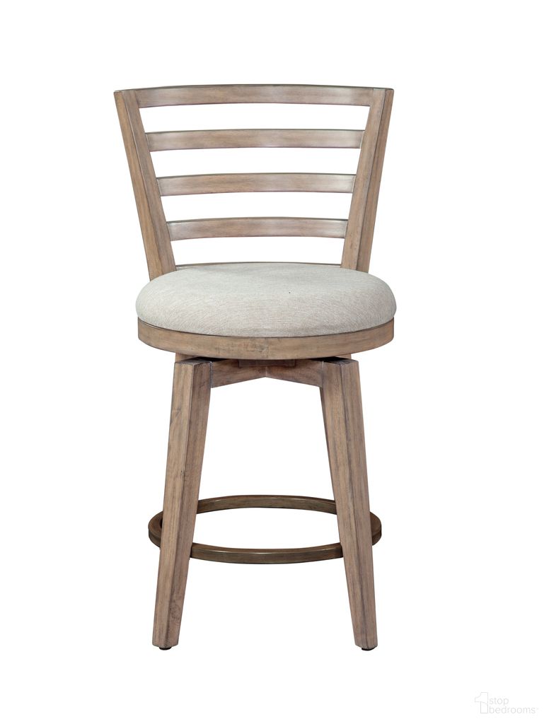 Meadowbrook Counter Height Swivel Stool In Brown