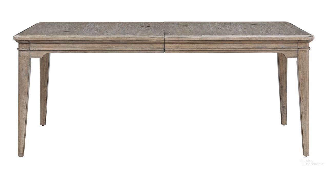 The appearance of Meadowbrook Rectangle Leg Dining Table In Sand designed by American Woodcrafters in the coastal interior design. This sand piece of furniture was selected by 1StopBedrooms from Meadowbrook Collection to add a touch of cosiness and style into your home. Sku: D-2600-550. Table Base Style: Legs. Table Top Shape: Rectangular. Size: 42" x 72". Material: Hardwood.